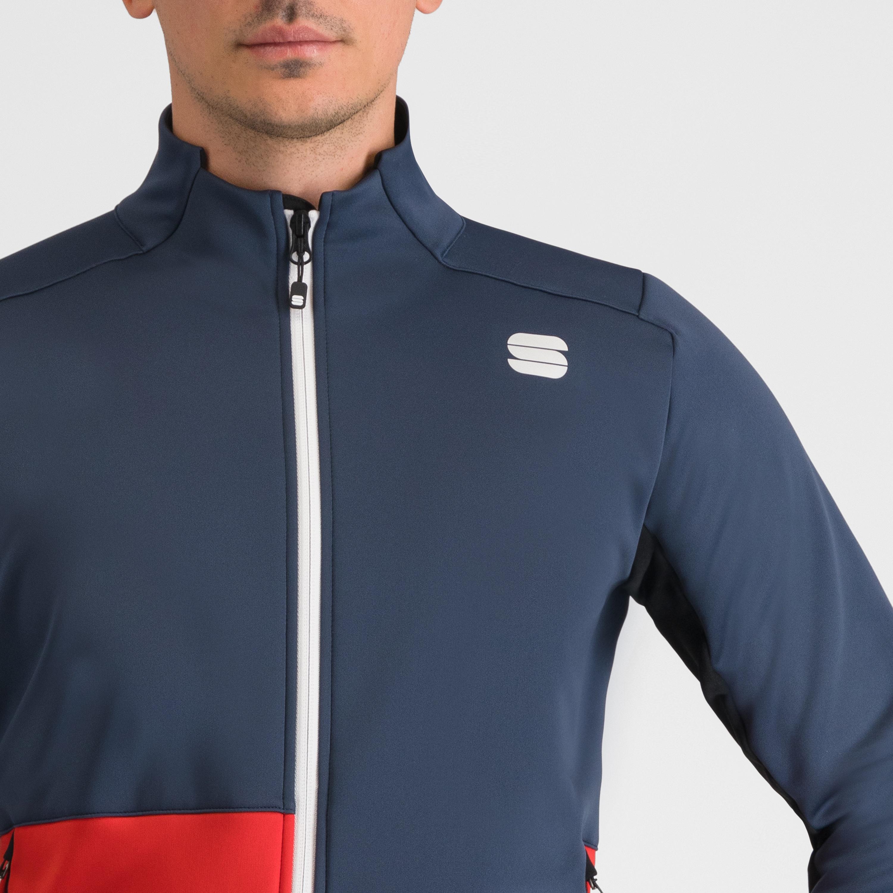 Engadin jacket - galaxy blue/tango red - sportful