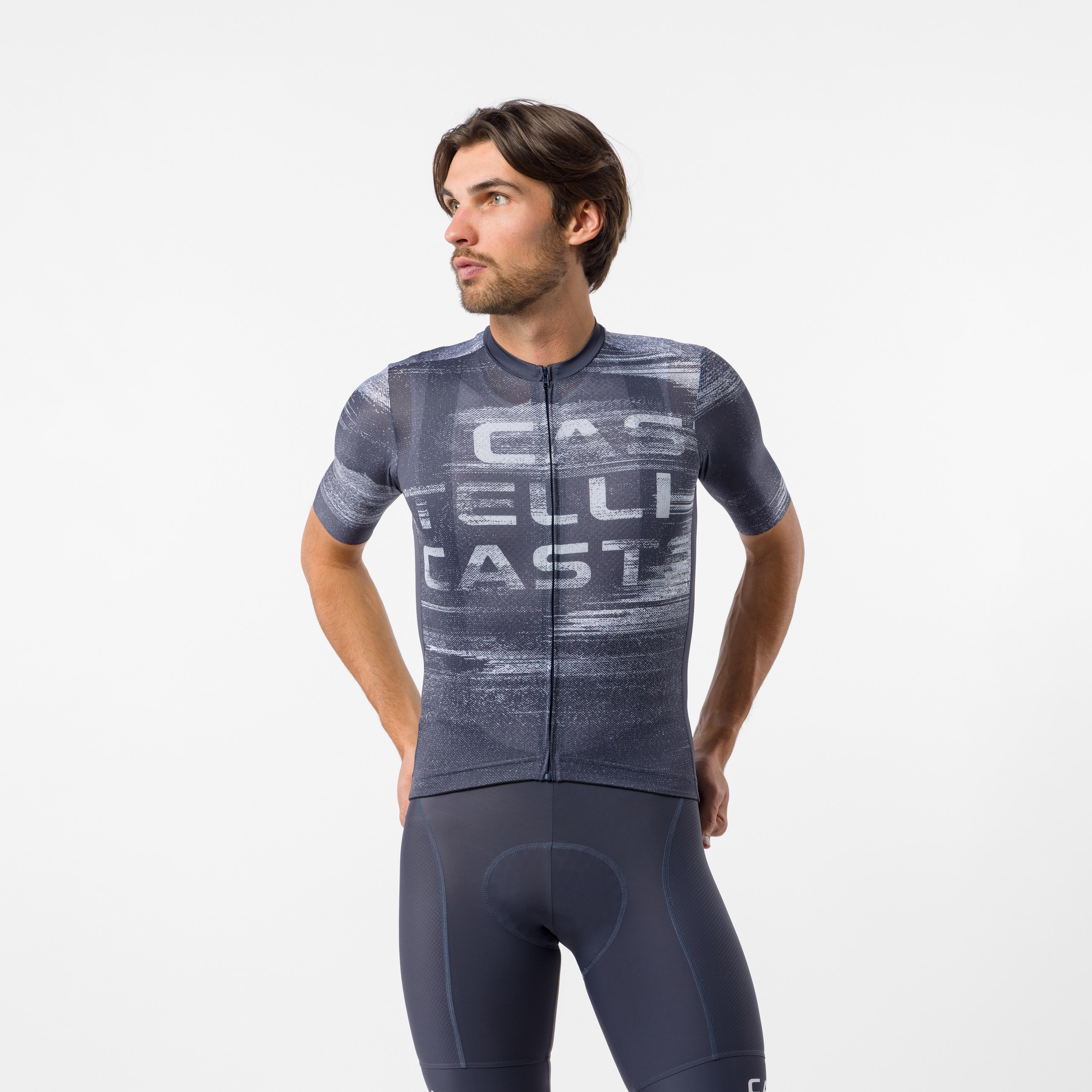 Stratus logo jersey - twilight blue/winter sky - castelli