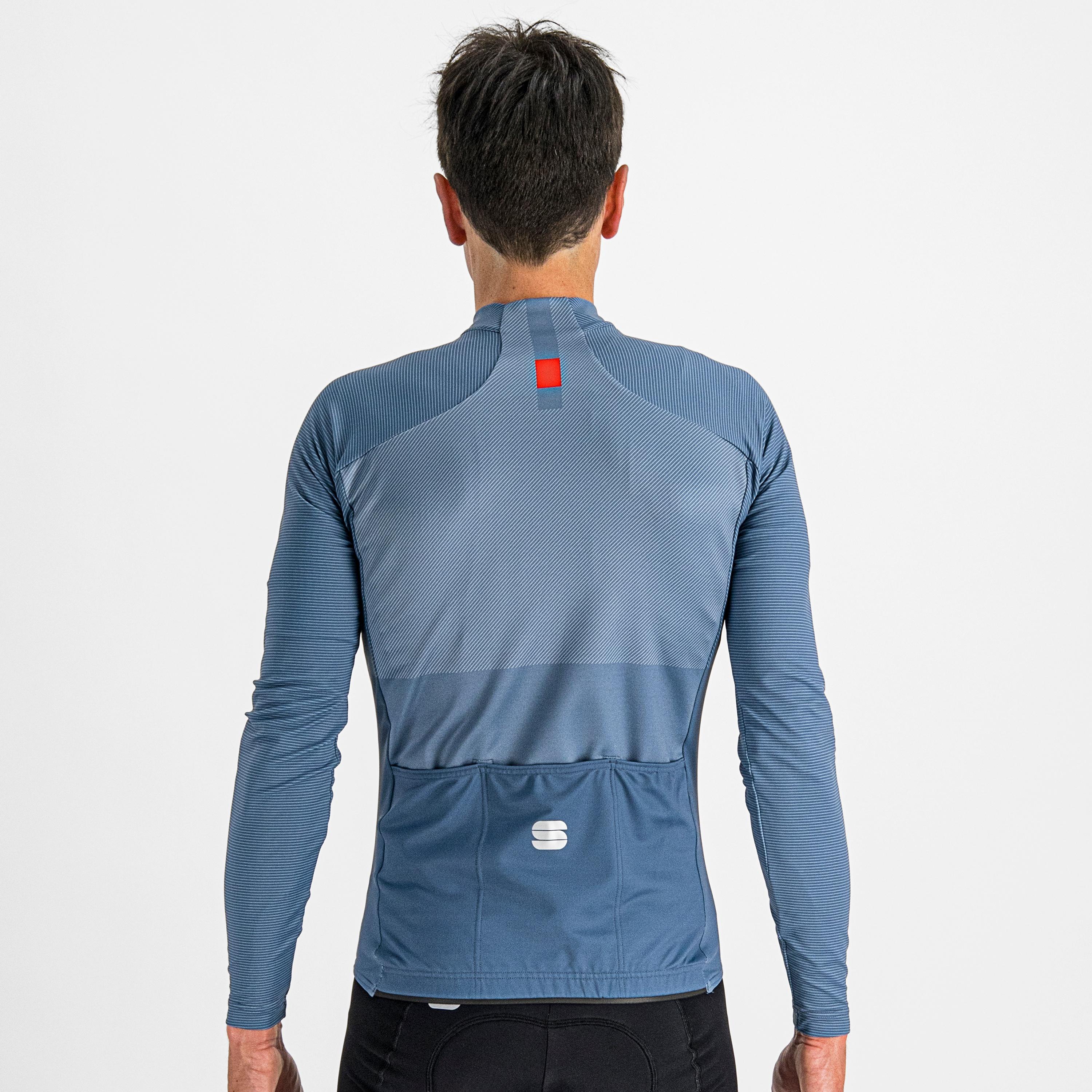 Bodyfit pro thermal jersey - blue sea red fire - sportful