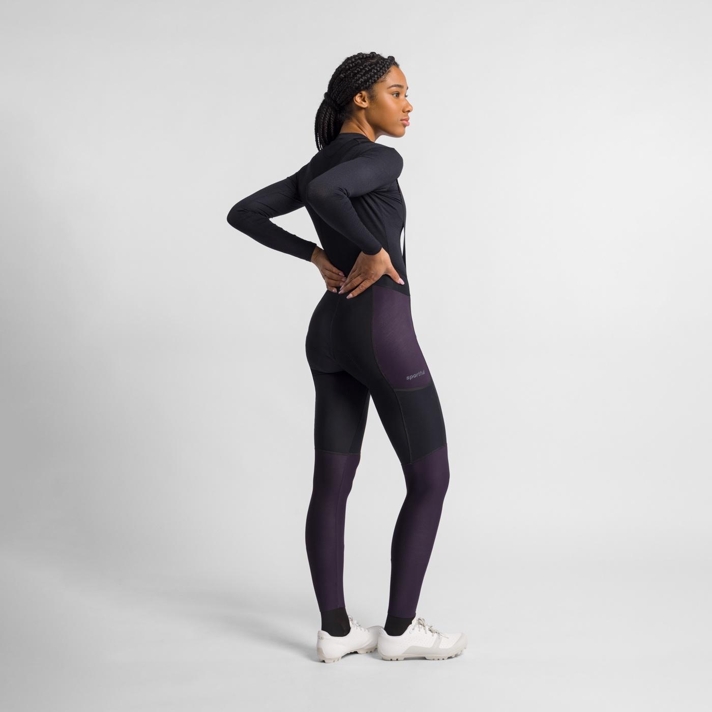 Supergiara 2 w bibtight - black metro purple - sportful