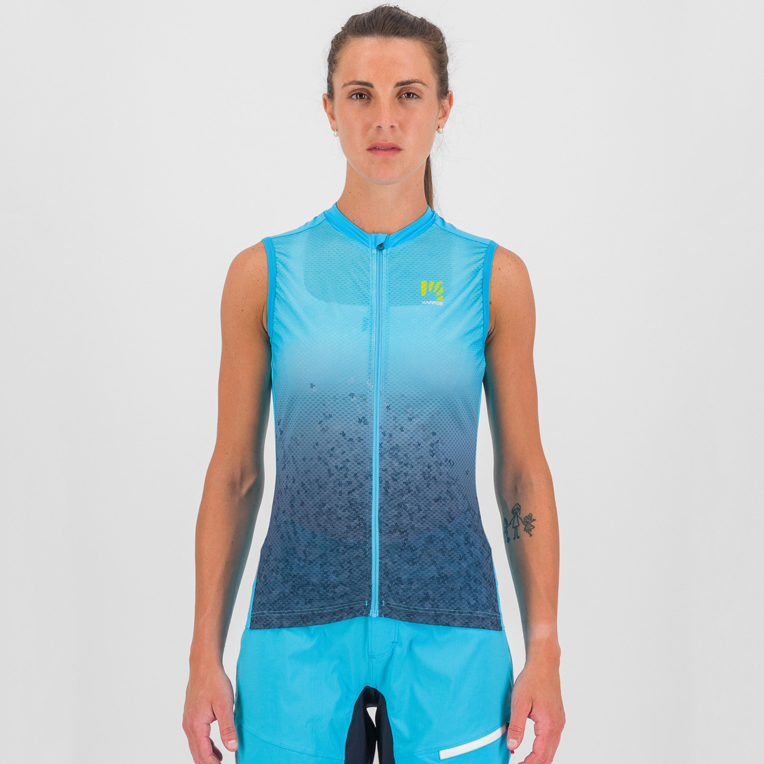 Verve evo w sleeveless - blue atoll/sky captain - karpos