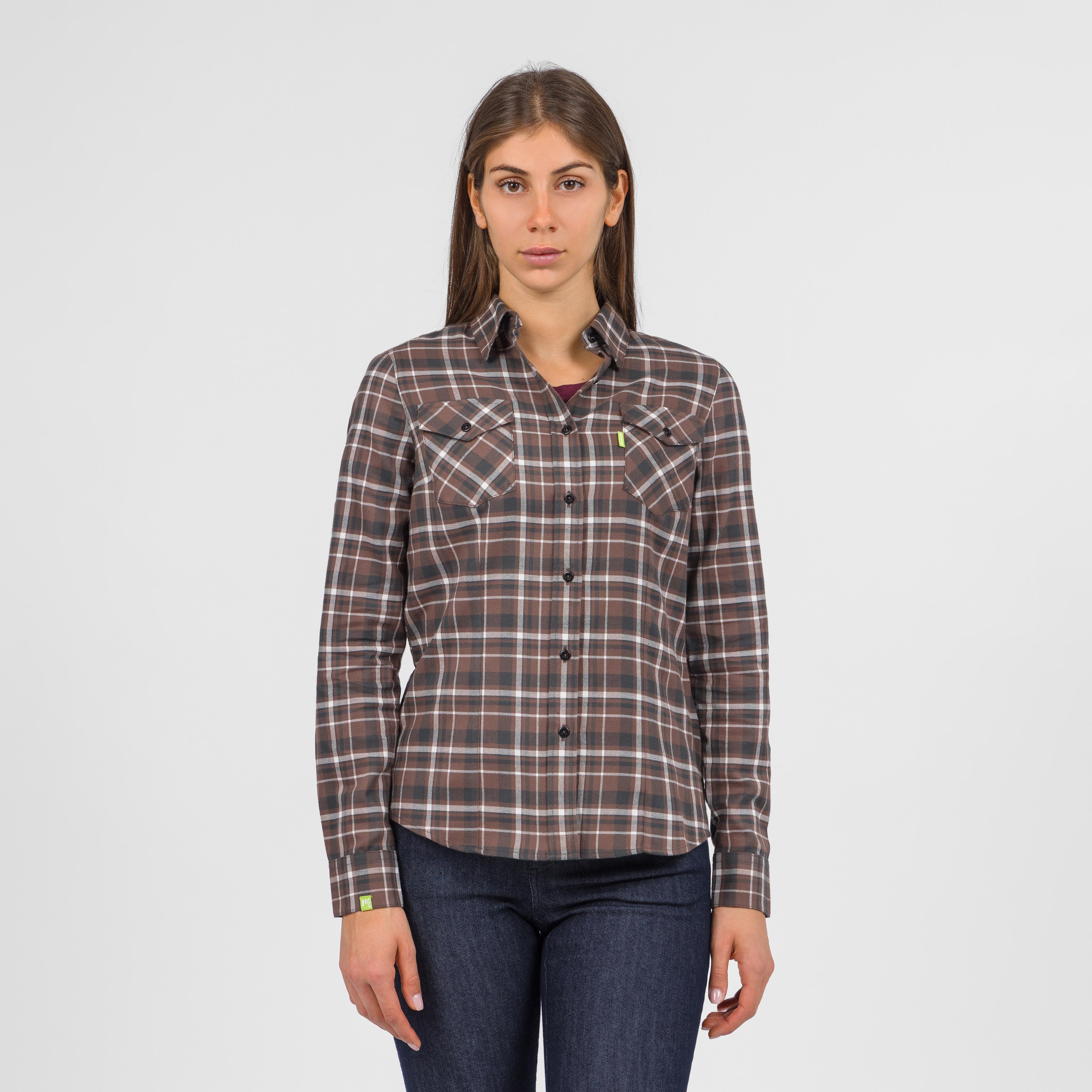 Martora w winter shirt - gianduia brown/woodl.gray - karpos