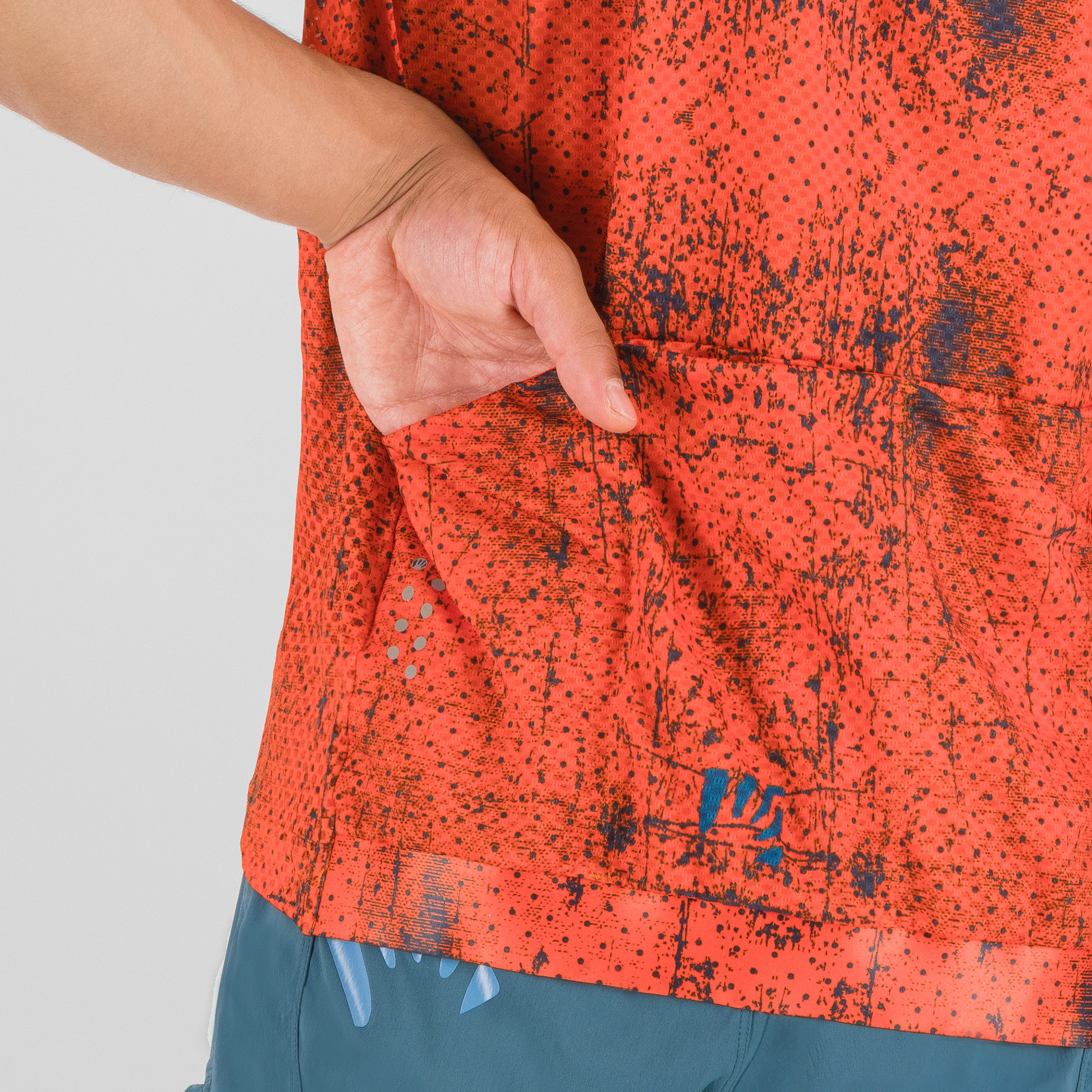 Val viola jersey - tangerine tango/moroccan blue - karpos