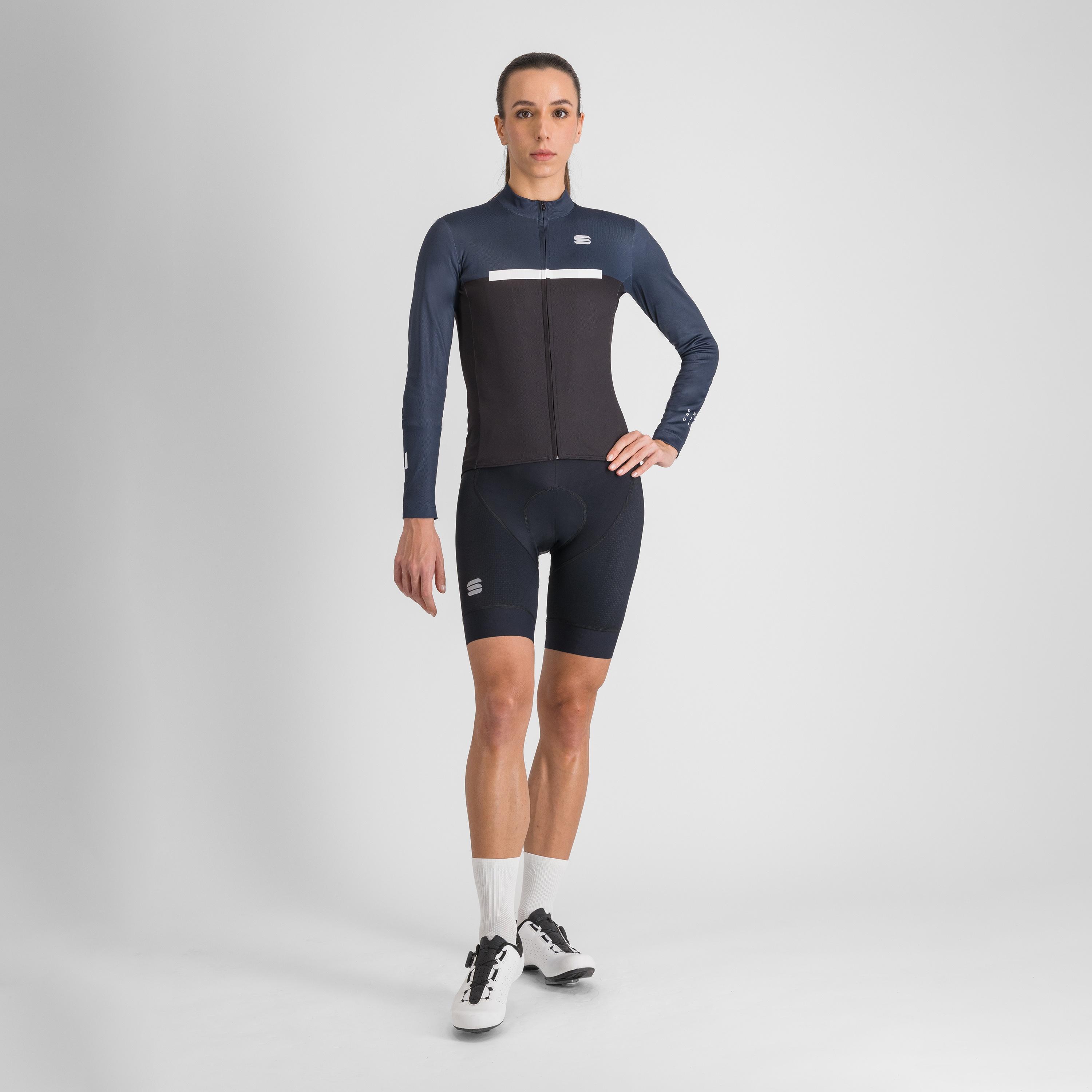 Pista w thermal jersey - black blu white - sportful