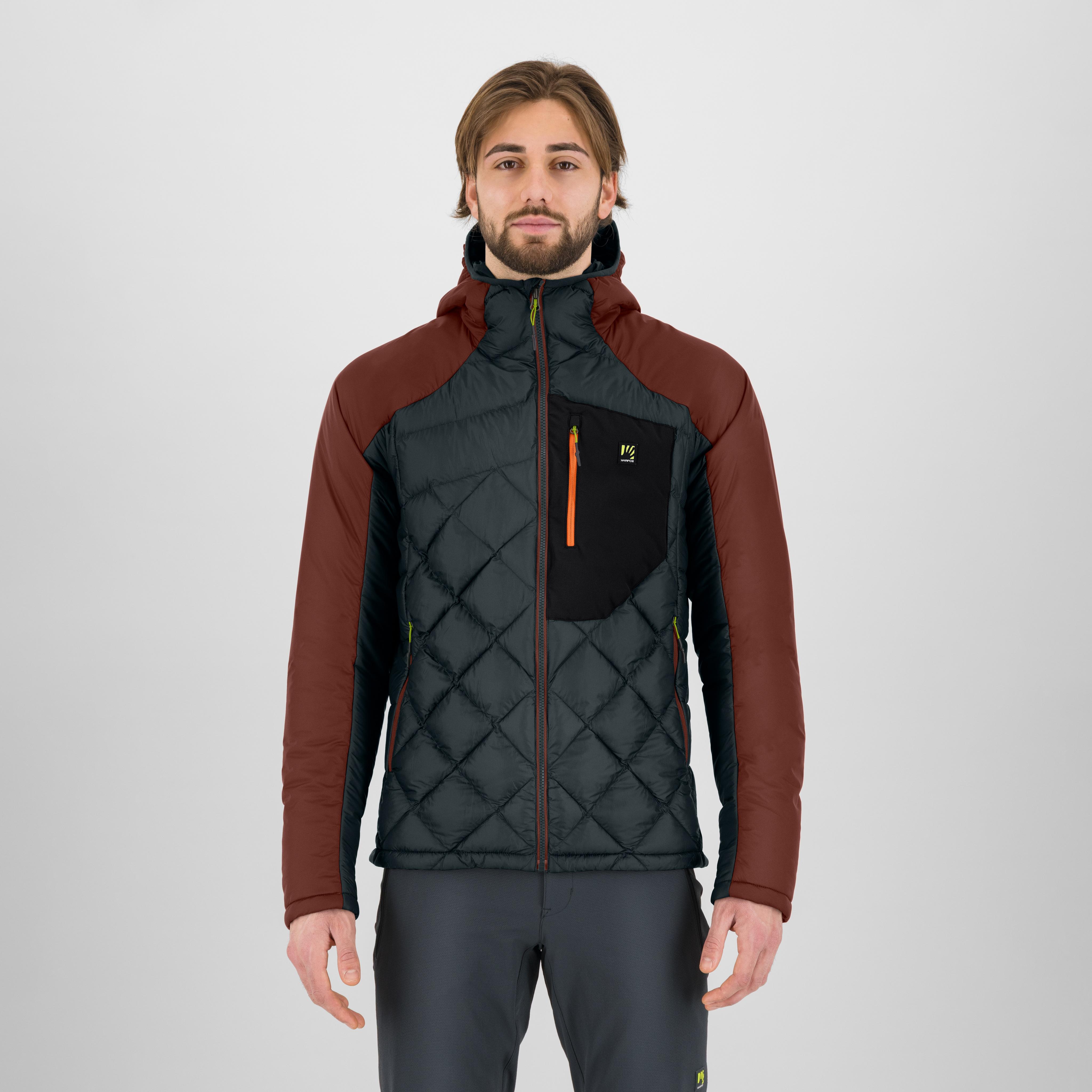 Lastei up jacket - woodl.gray/mahogany - karpos