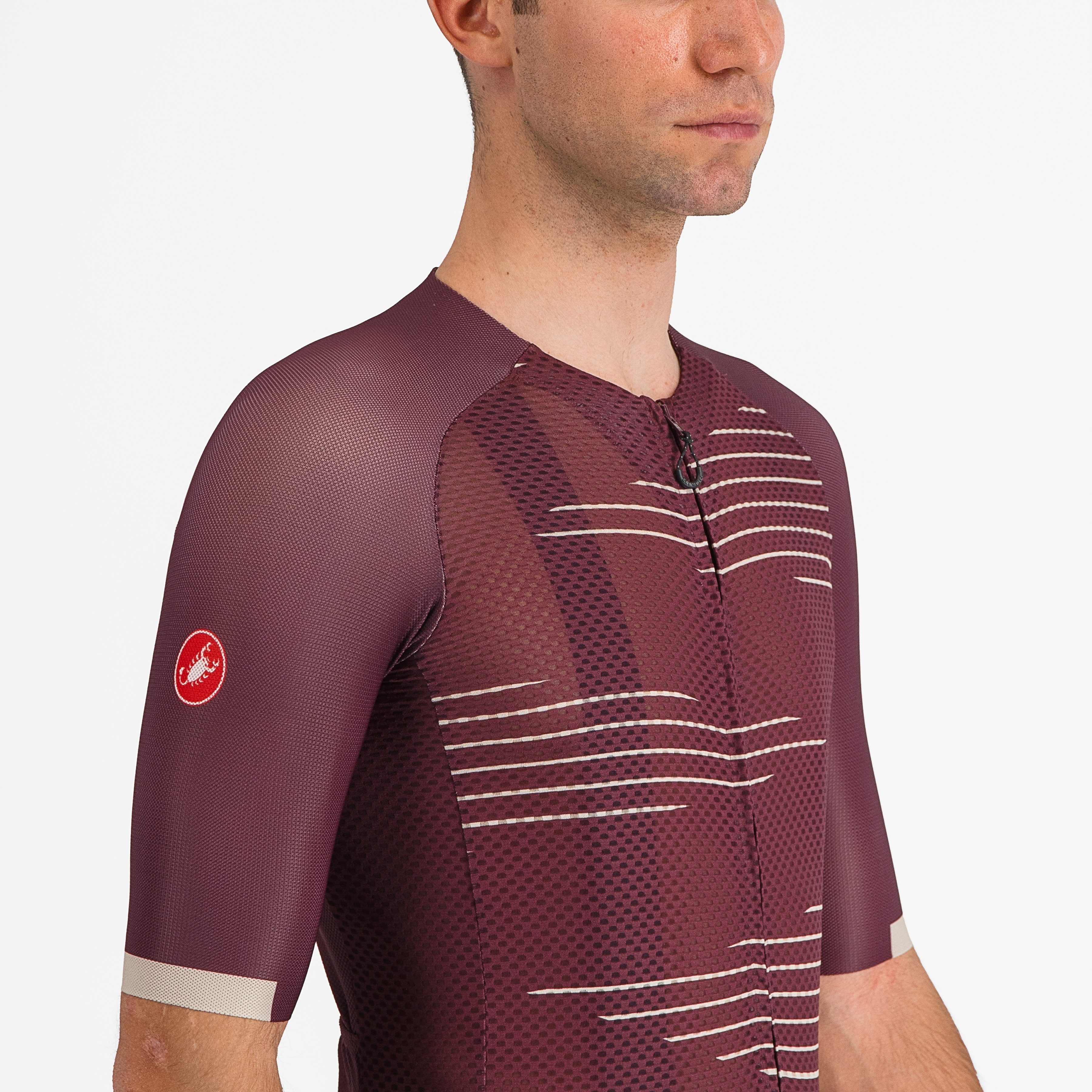 Climber's 4.0 jersey - deep bordeaux/silver moon - castelli