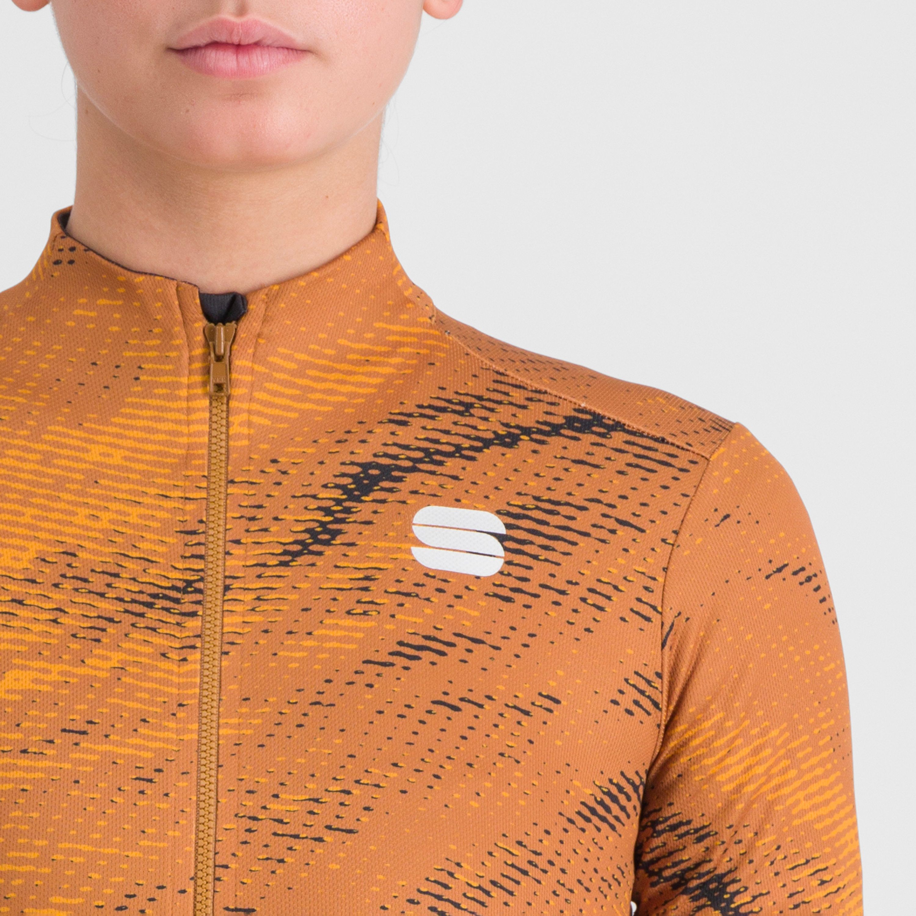 Cliff supergiara w thermal jersey - leather golden oak black - sportful