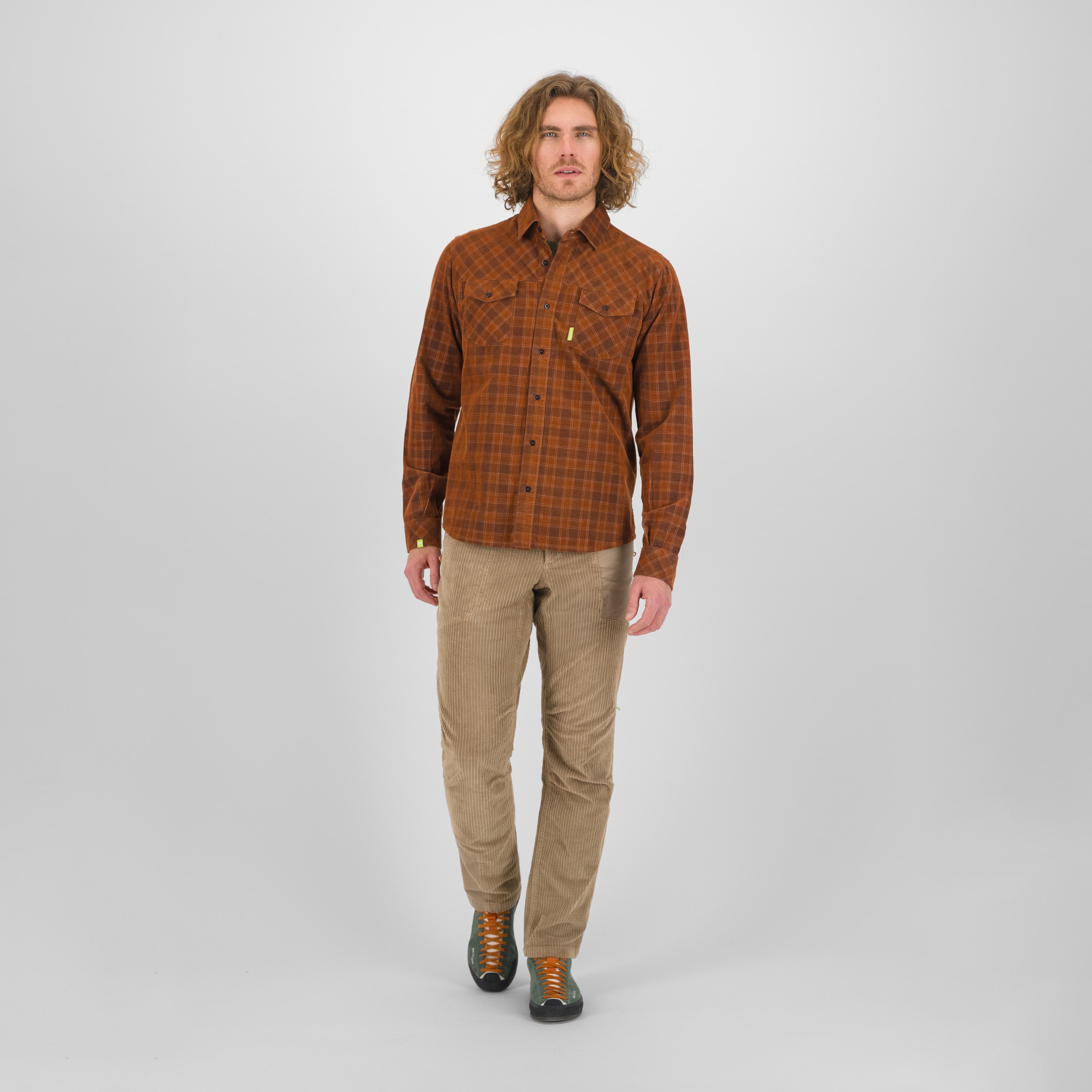 Martora velvet shirt - mahogany/carbon - karpos