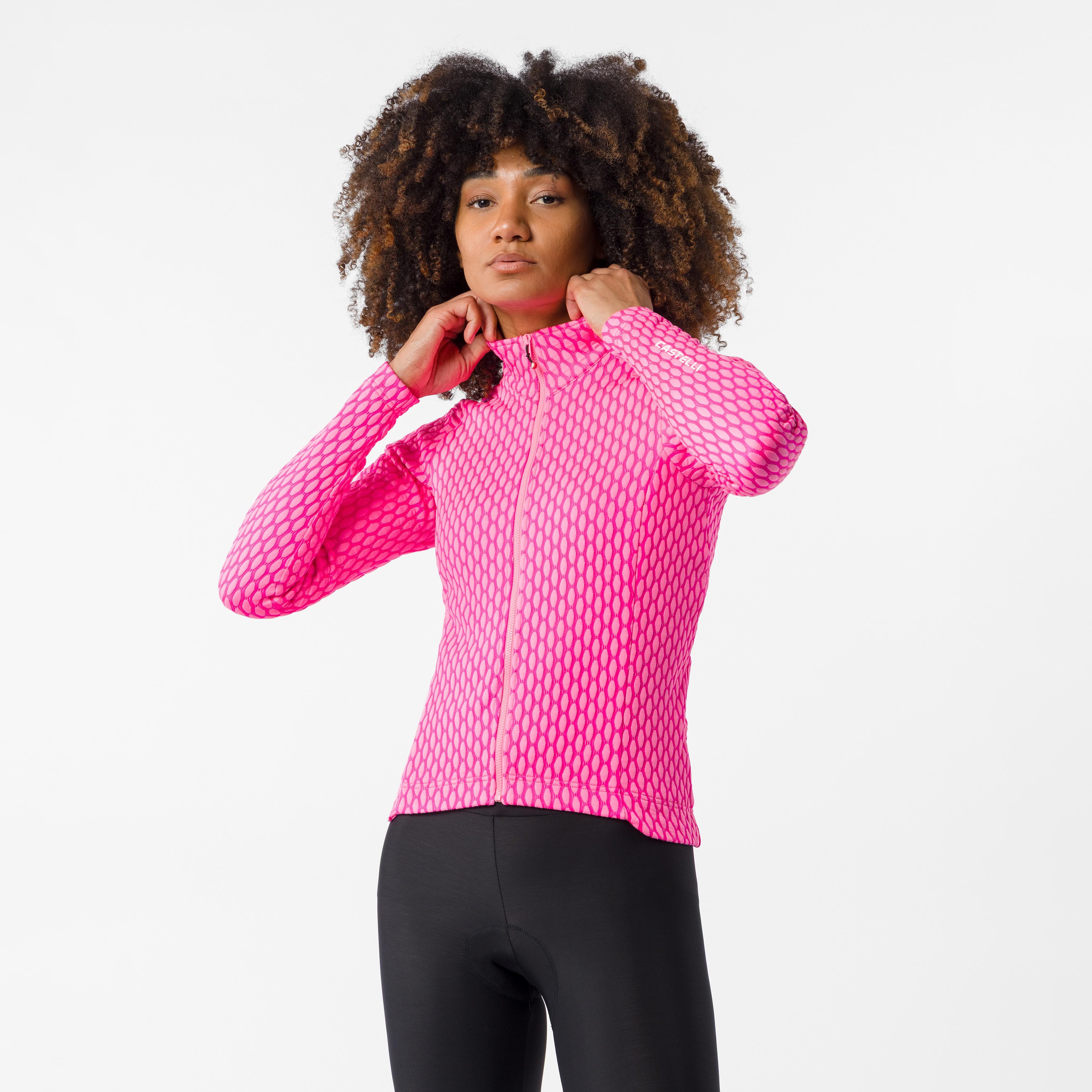Ventra thermal jersey - pink fluo - castelli