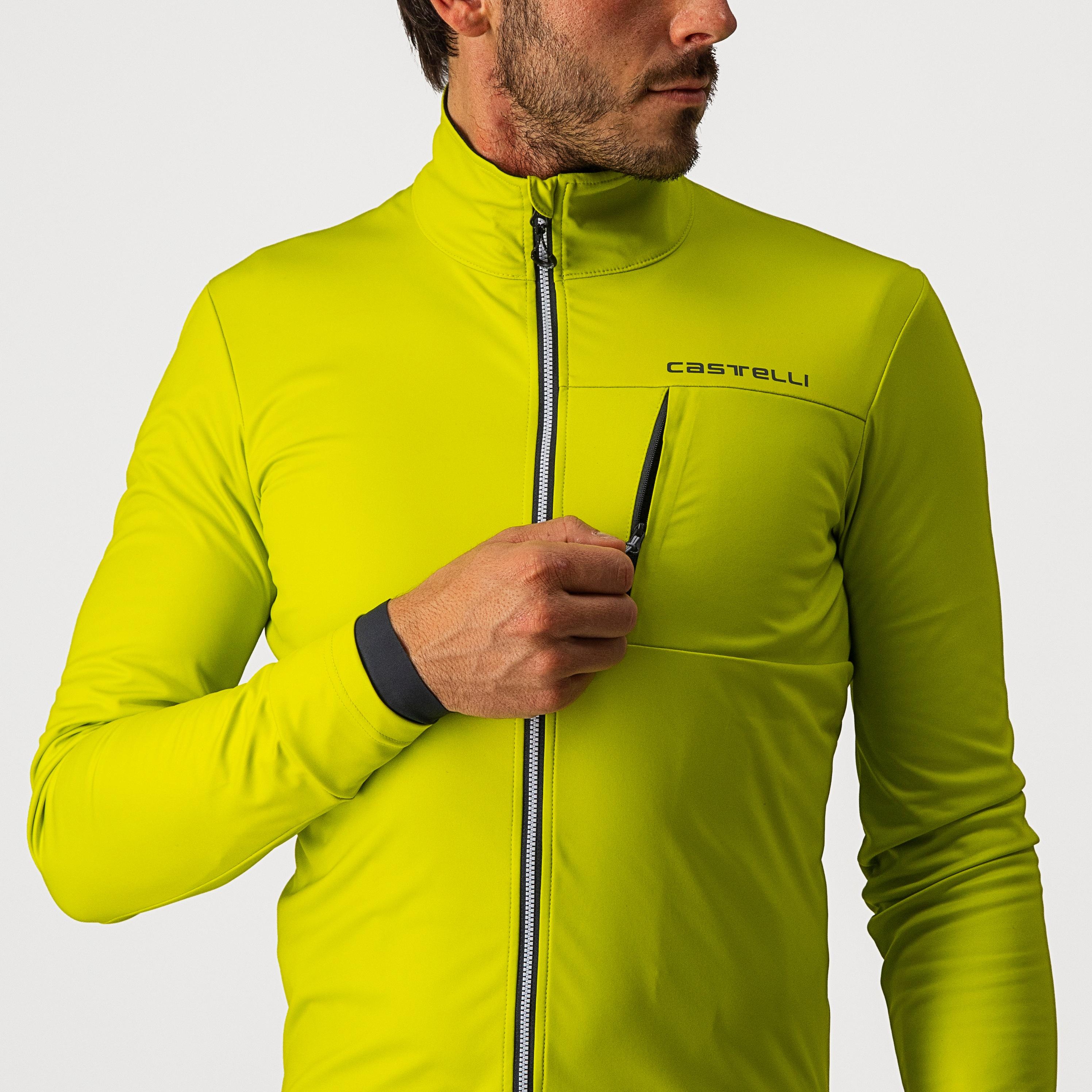 Go jacket - chartreuse/dark gray - castelli