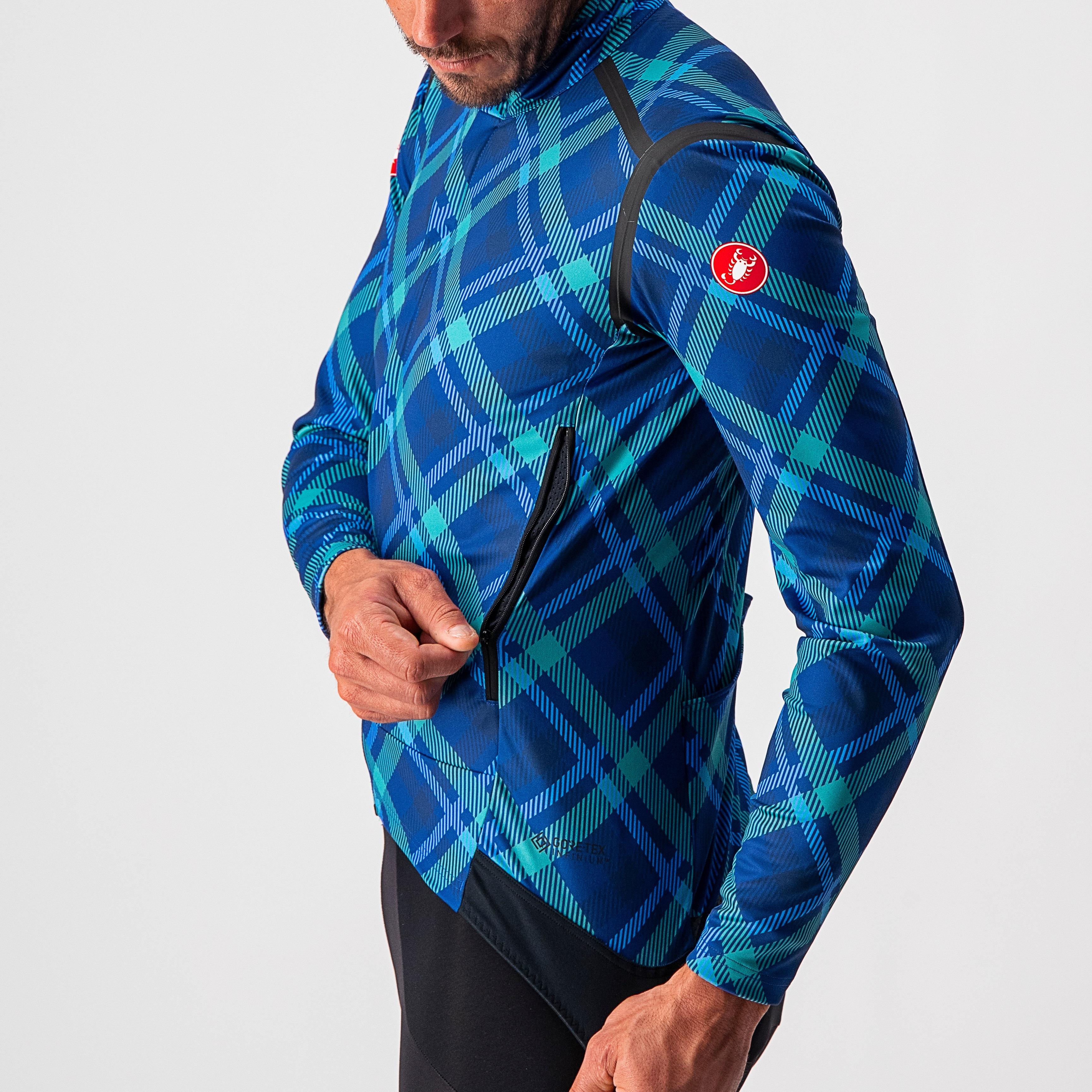 Perfetto ros long sleeve - ocean blue/malachite green-pla - castelli