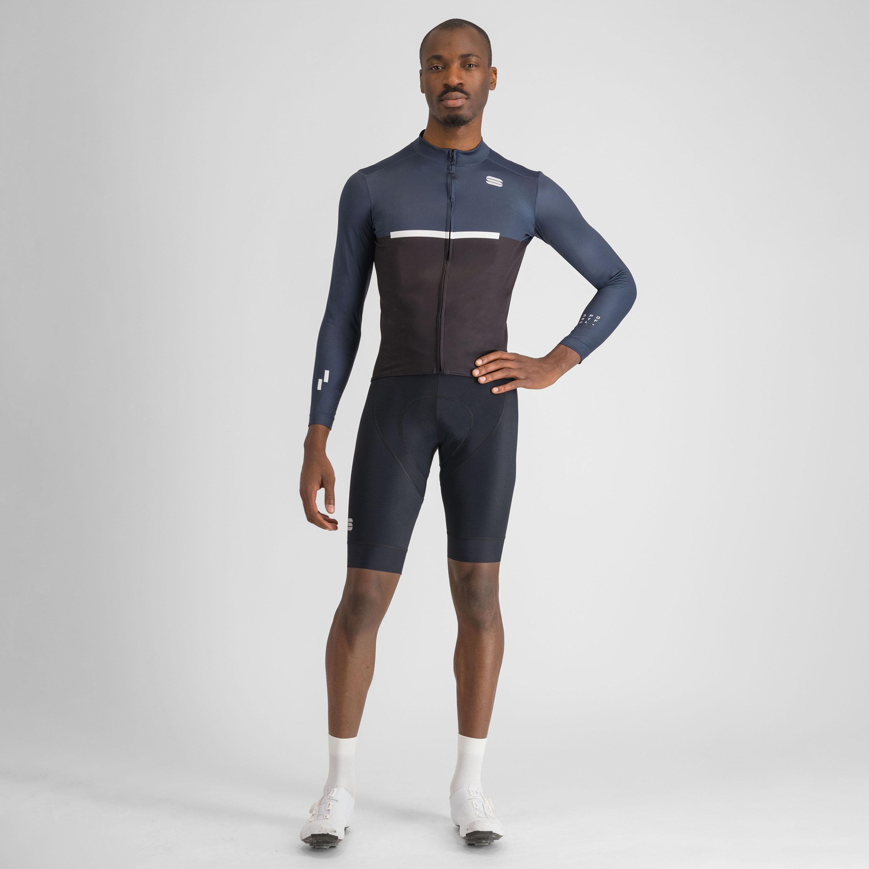 Pista thermal jersey - black blu white - sportful