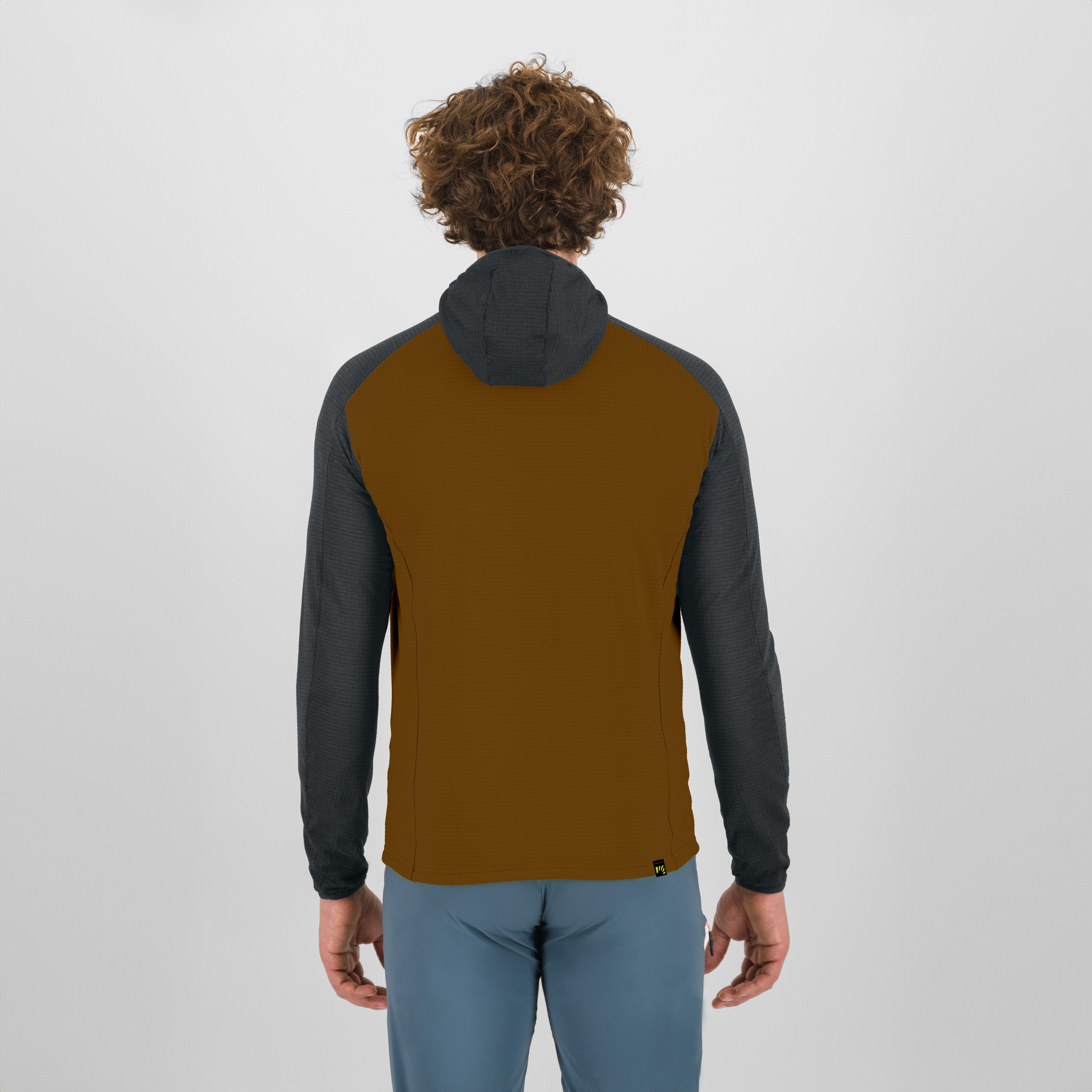 Ambrizzola full-zip hoodie - bronze/woodl.gray - karpos