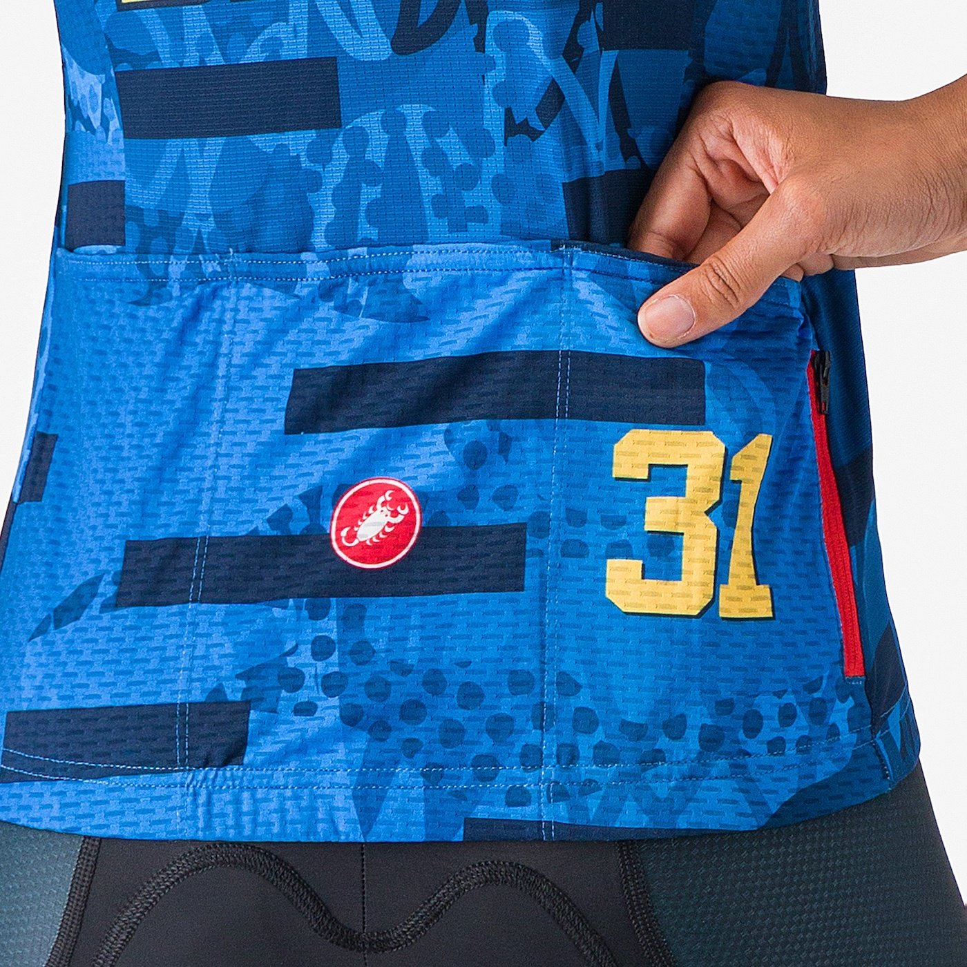 Boombaby 2 w jersey - blue/gold - castelli