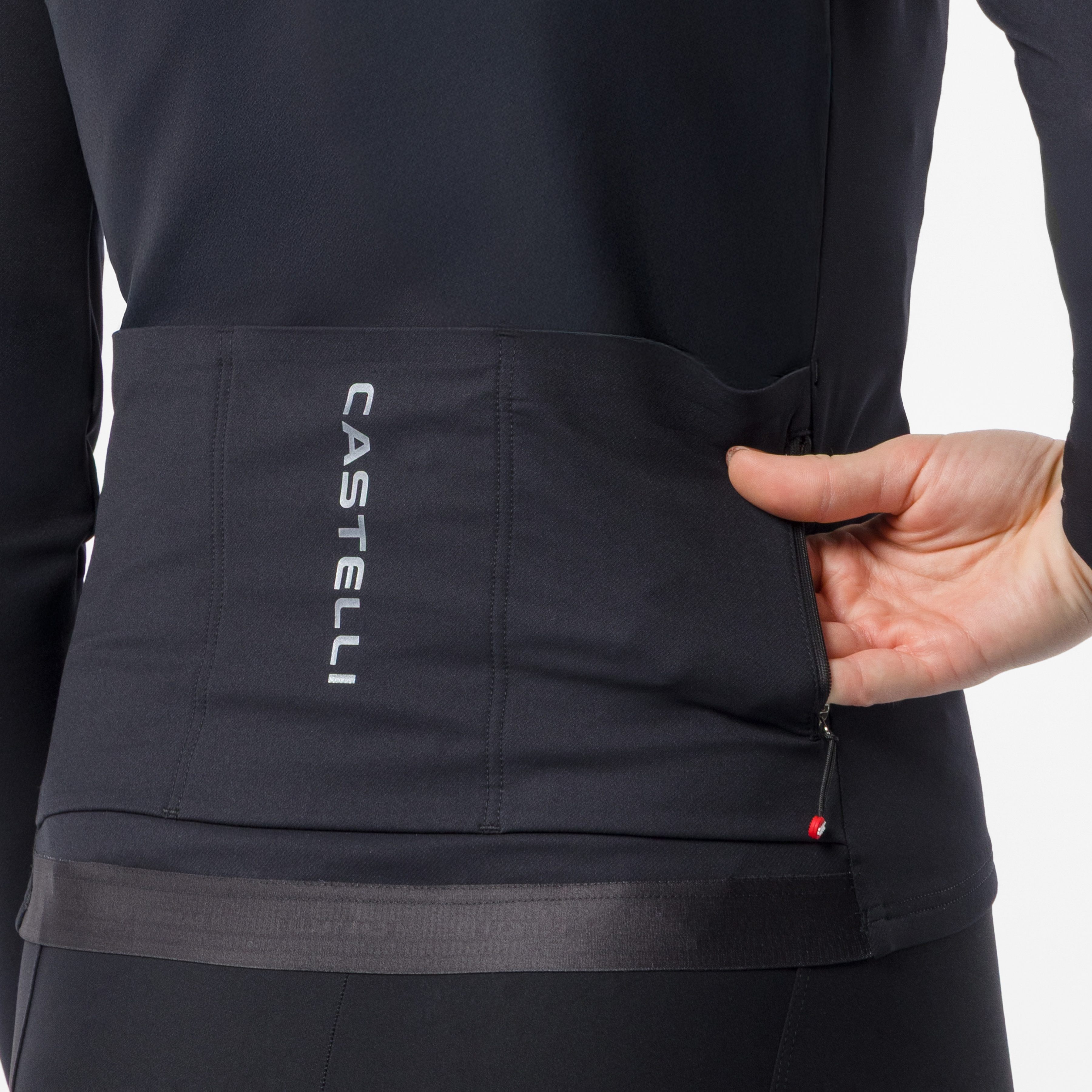 Thermowoven w ls jersey - black - castelli