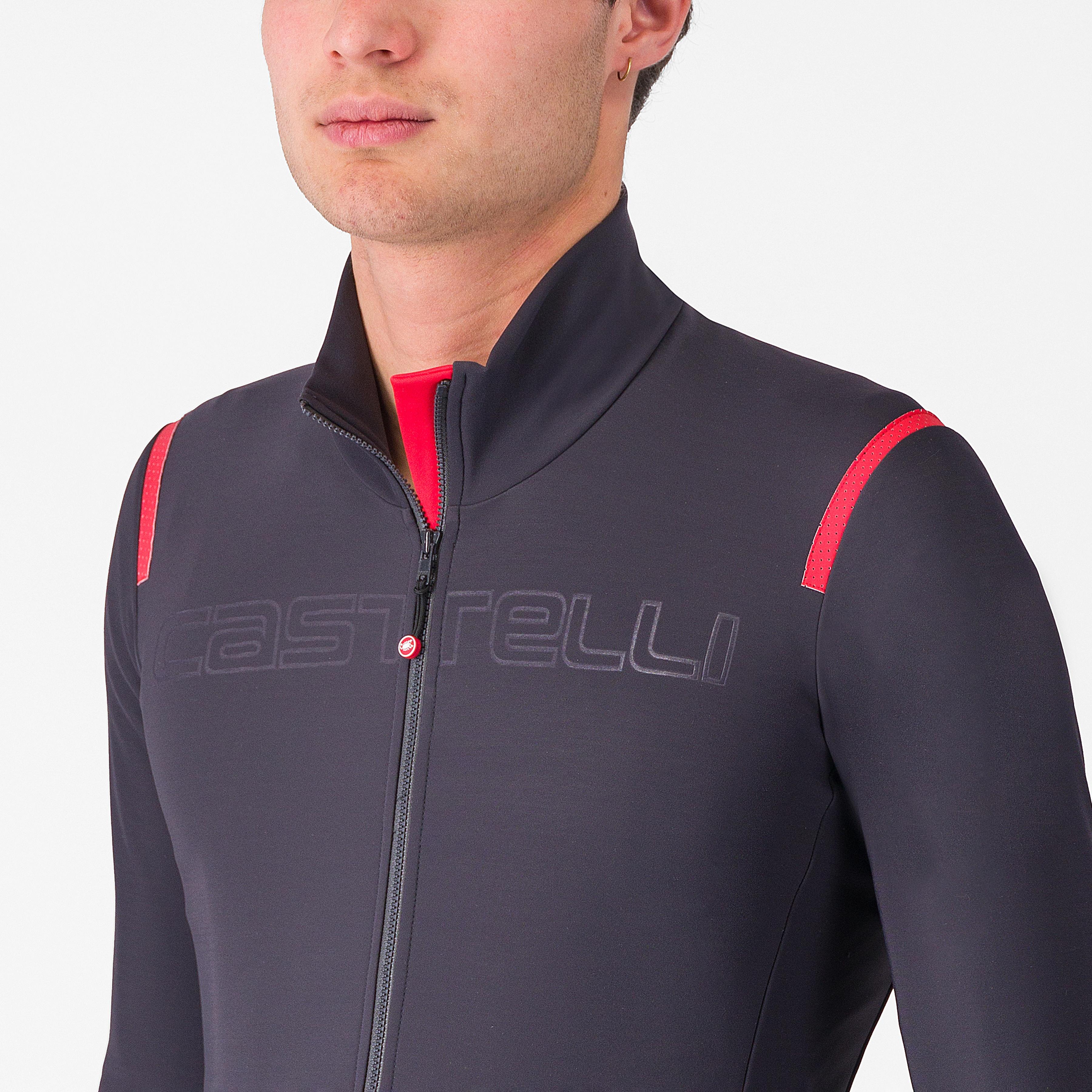 Tutto nano ros jersey - dark gray/red - castelli