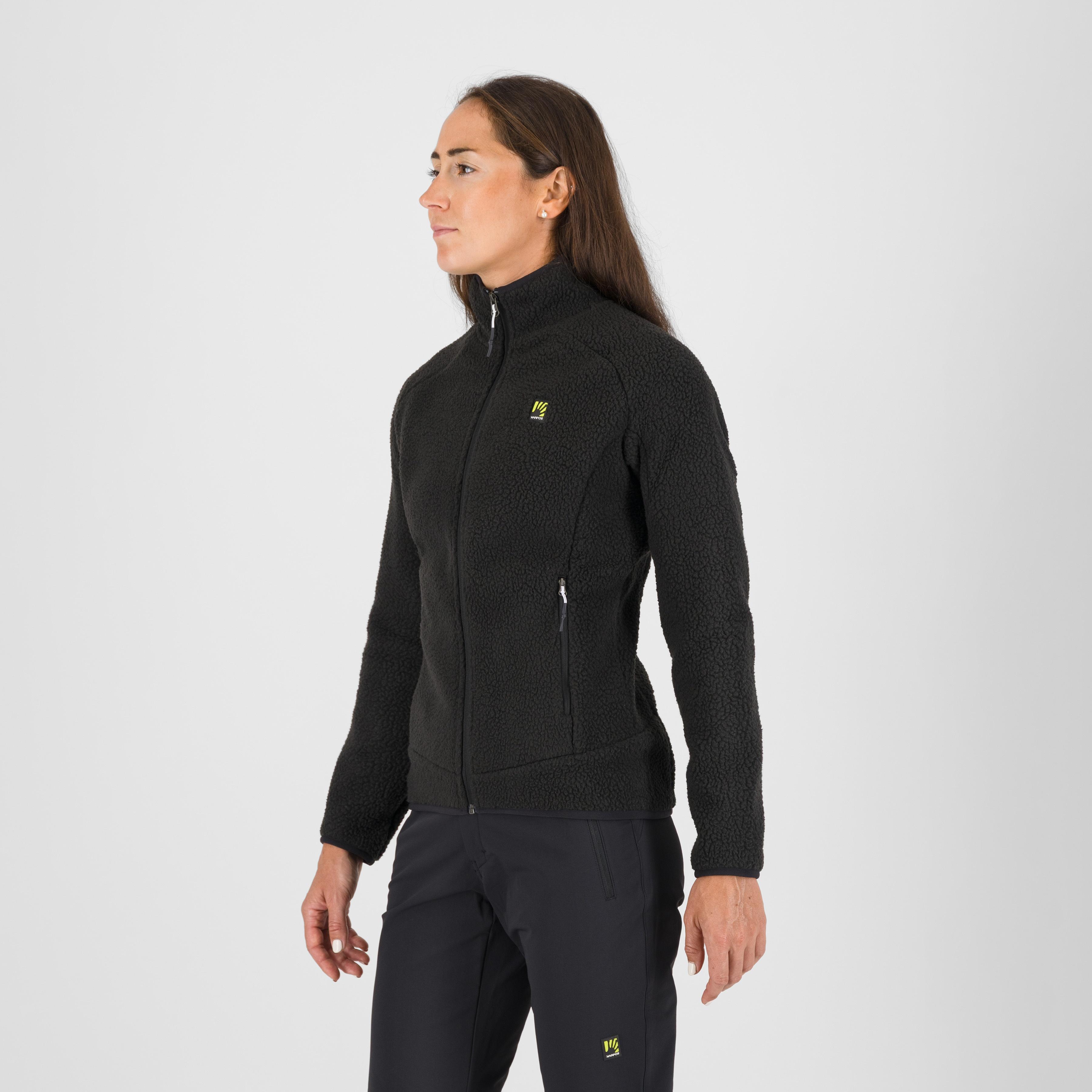 Moiazza retrò w fleece - black - karpos