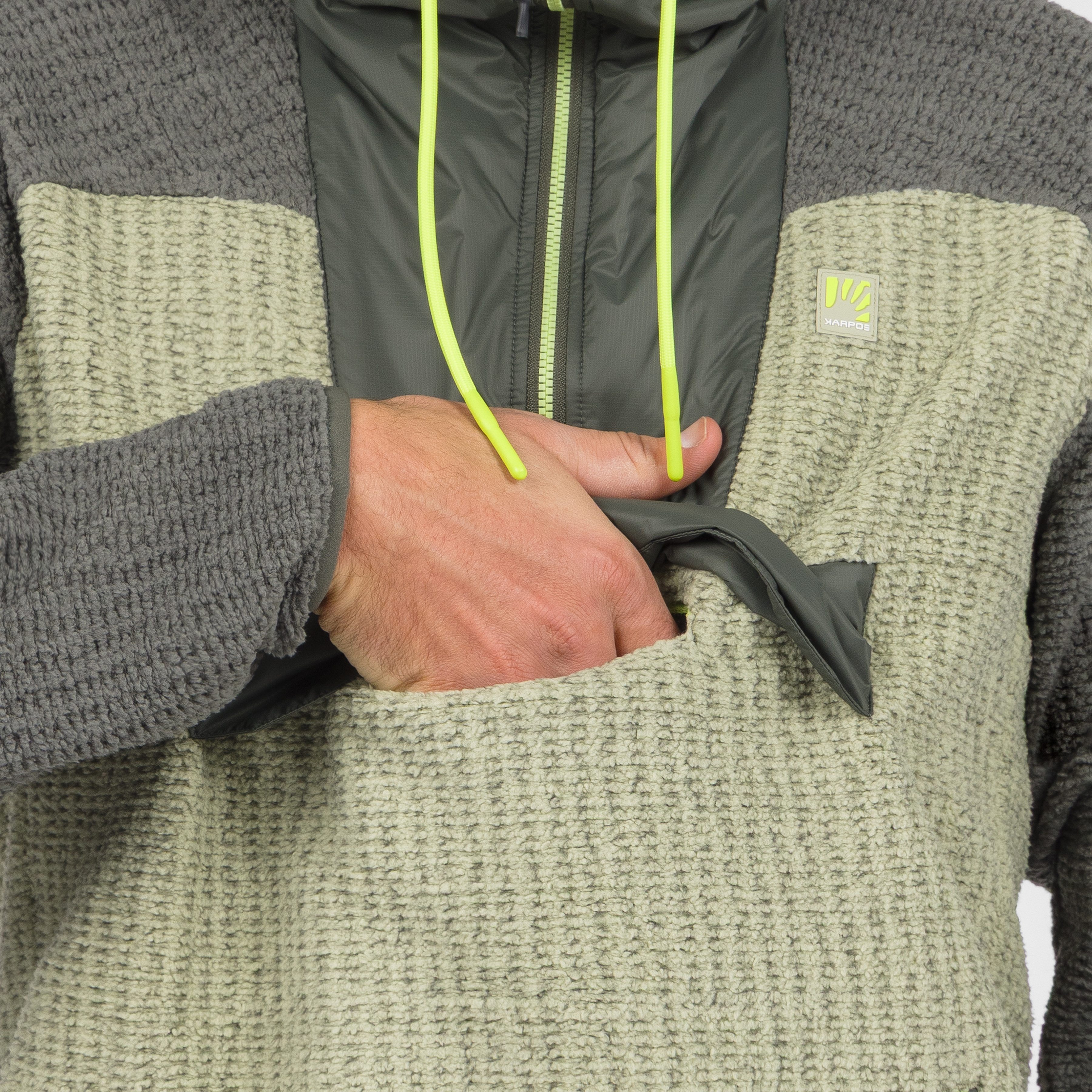 Rocchetta vogue hoodie half zip fleece - tea/castor/kambaba - karpos