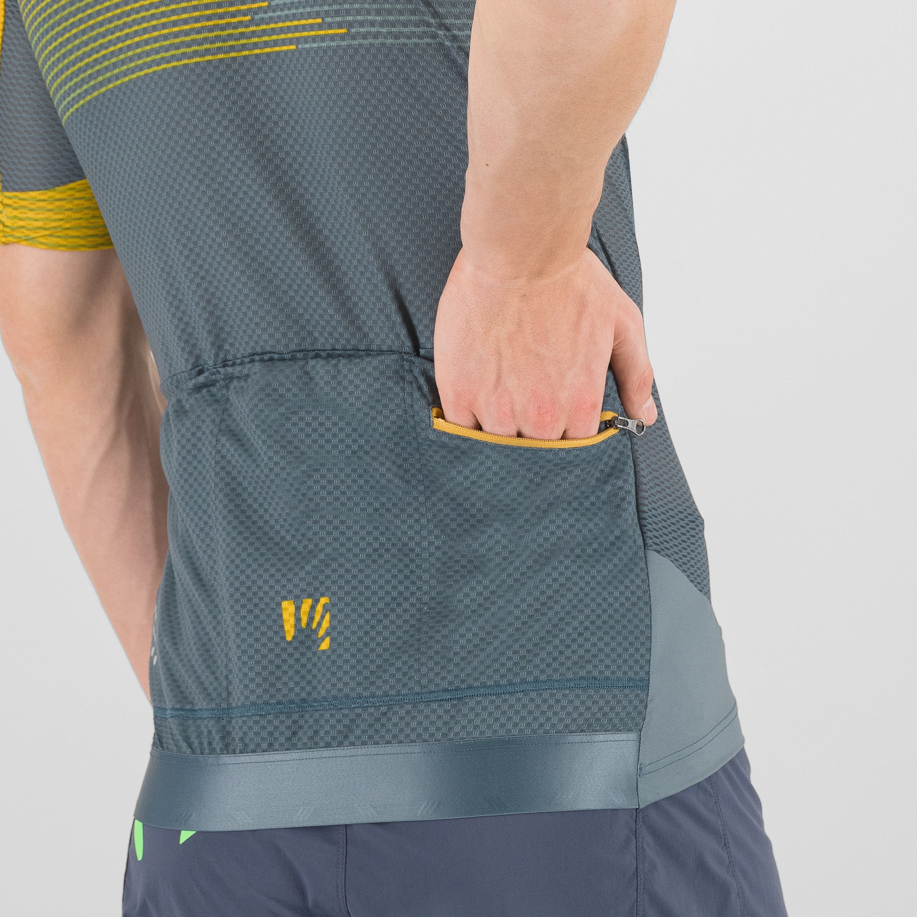 Green fire jersey - north atlantic/lemon curry/dar - karpos