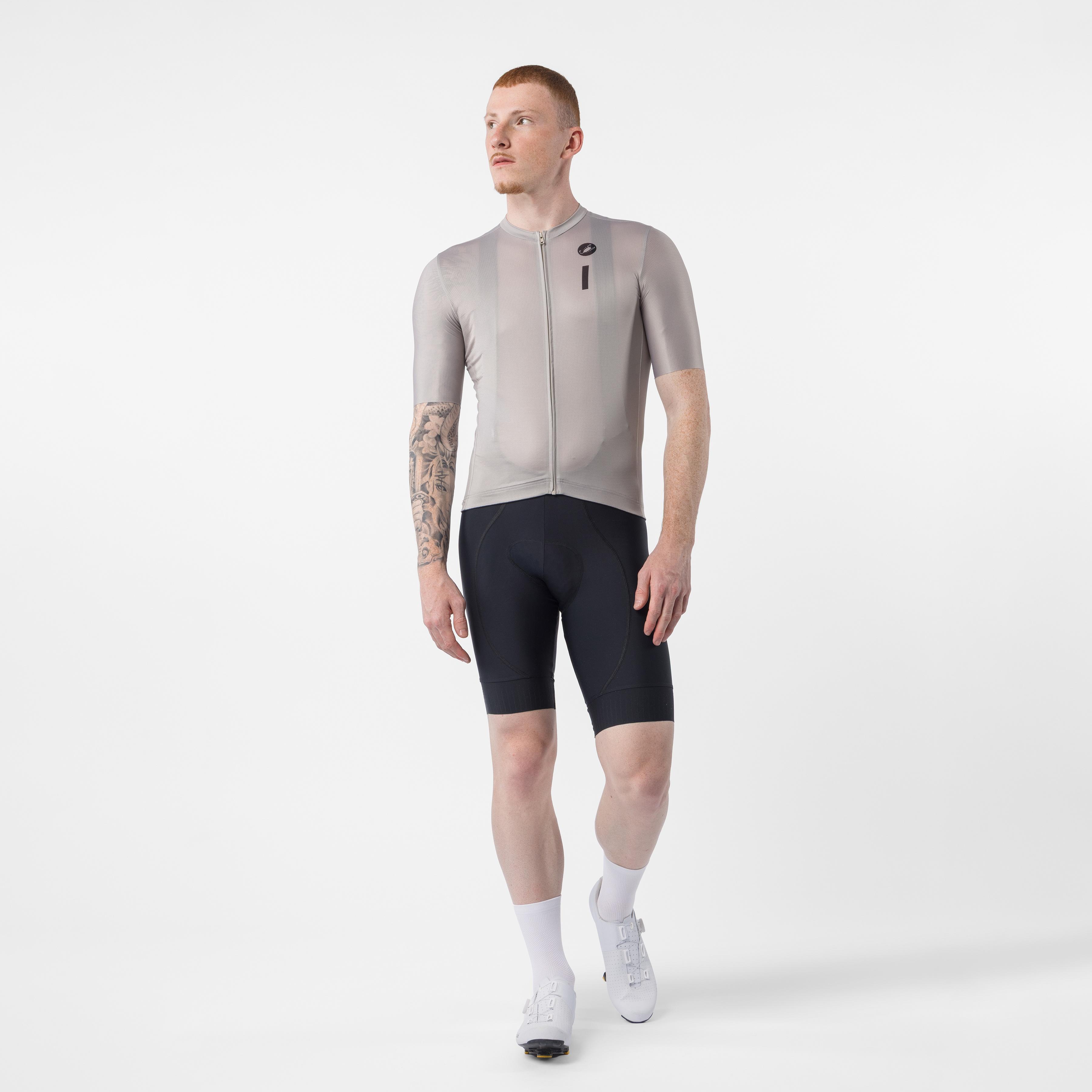 Drittone logo jersey - clay/belgian blue - castelli