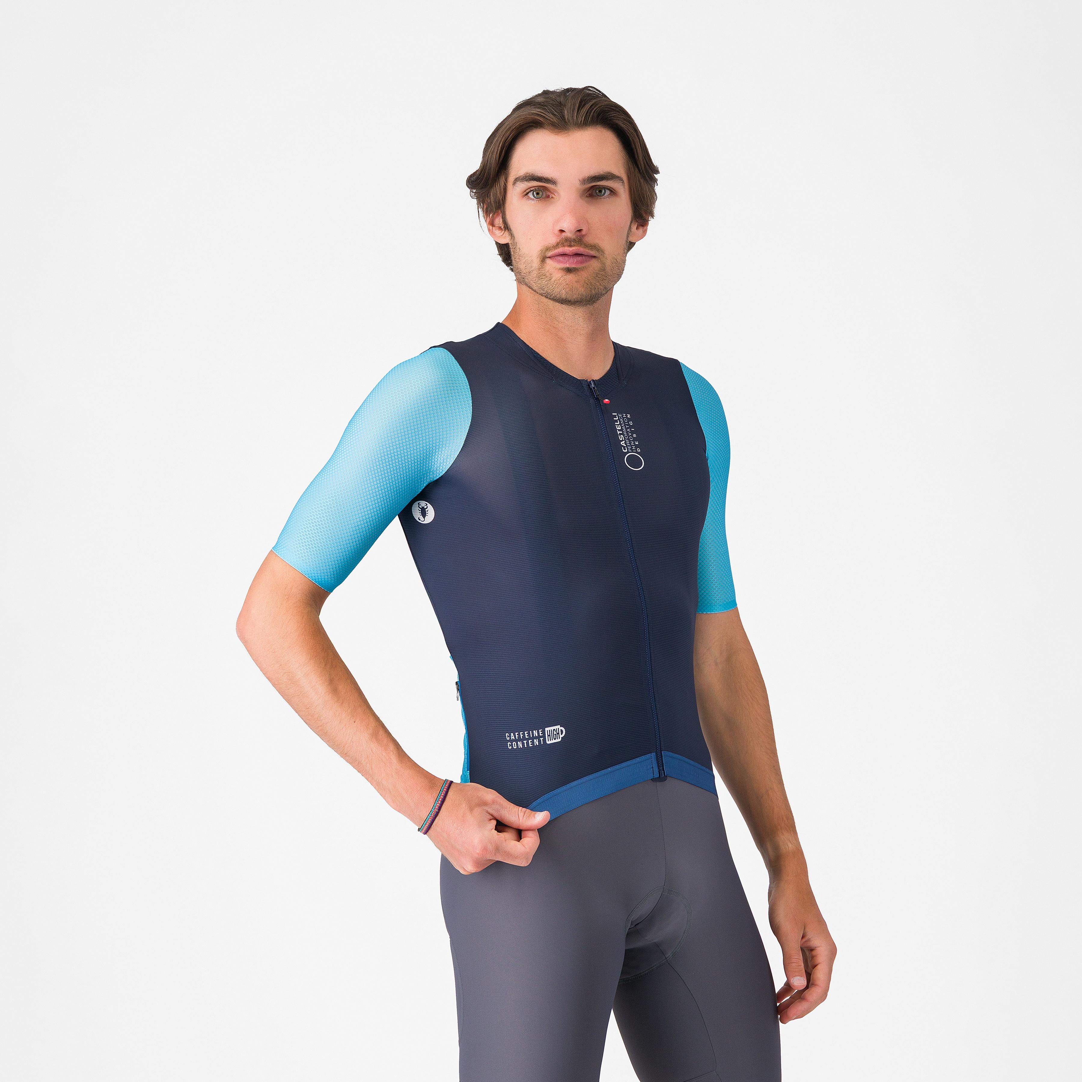 Corretto jersey - belgian blue/neon cobalt-white - castelli