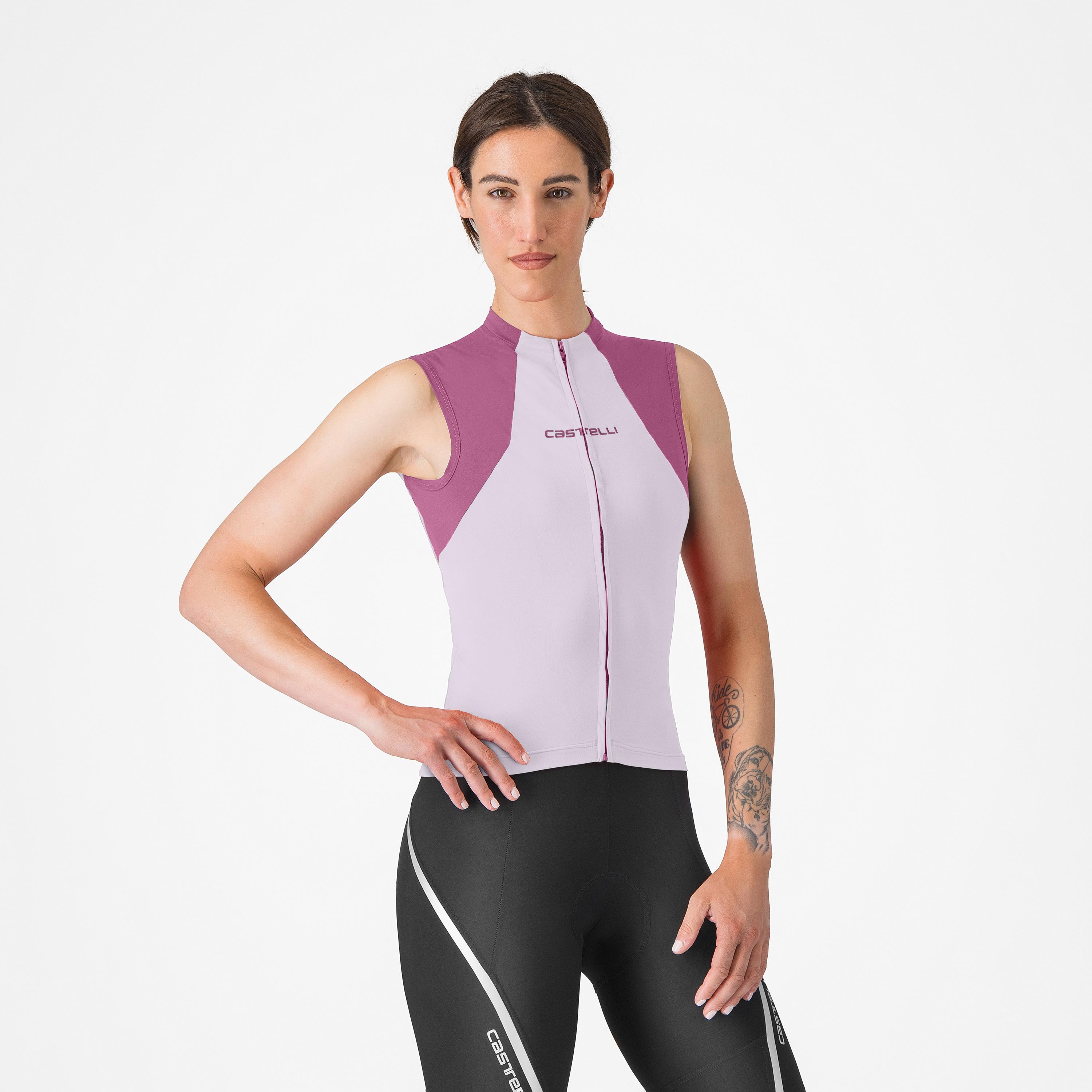 Sole sleeveless jersey - purple mist/deep purple - castelli