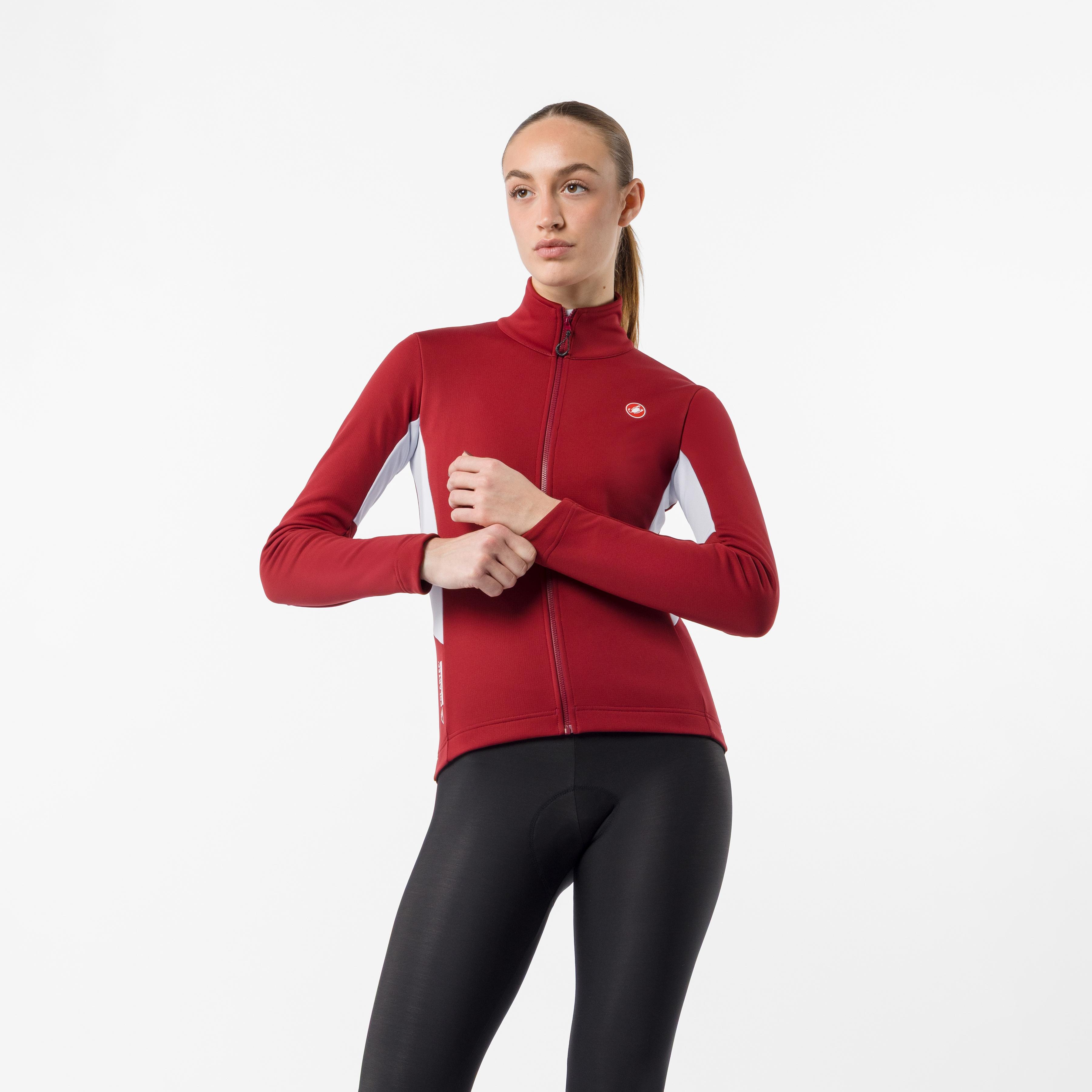 Entrata 2 w jacket - garnet/silver gray - castelli