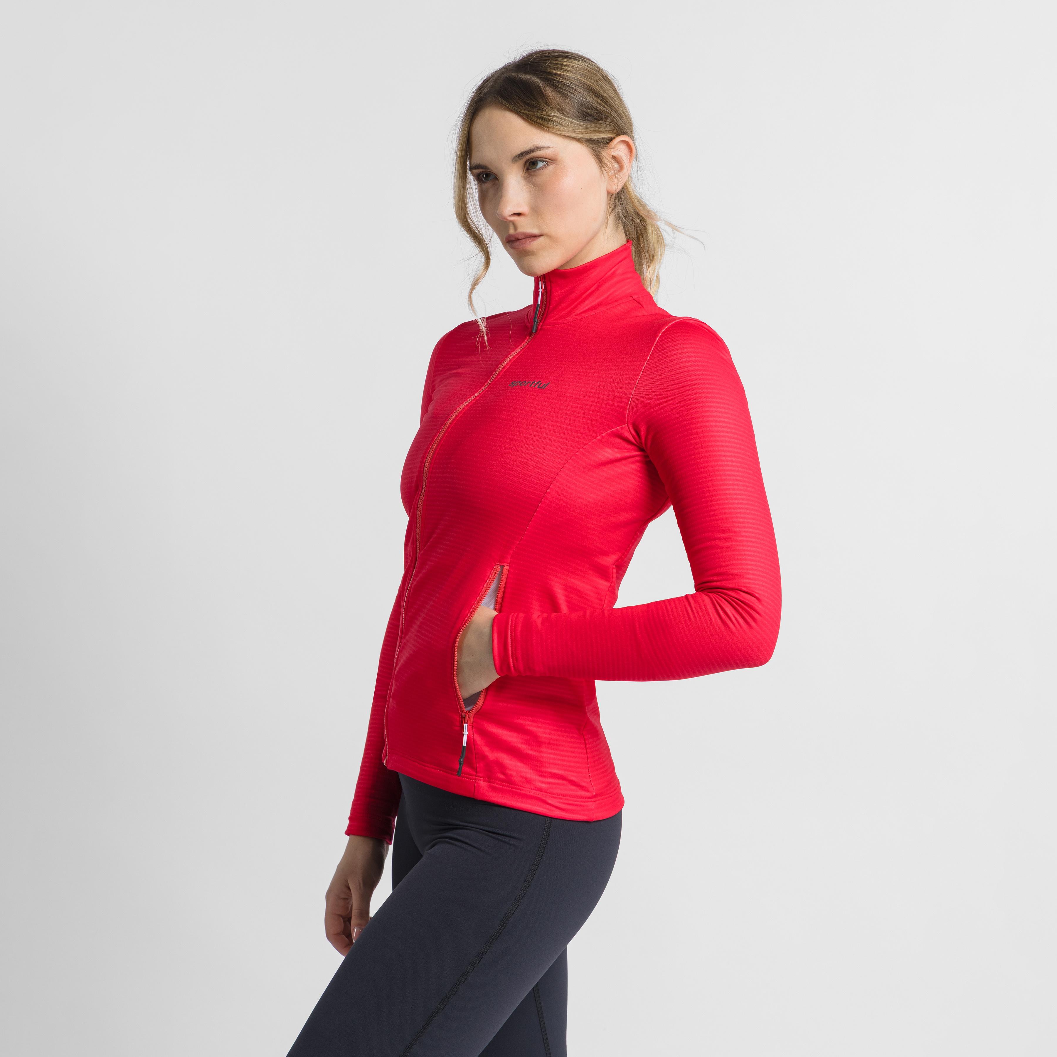 Cardio w fleece - hibiscus - sportful