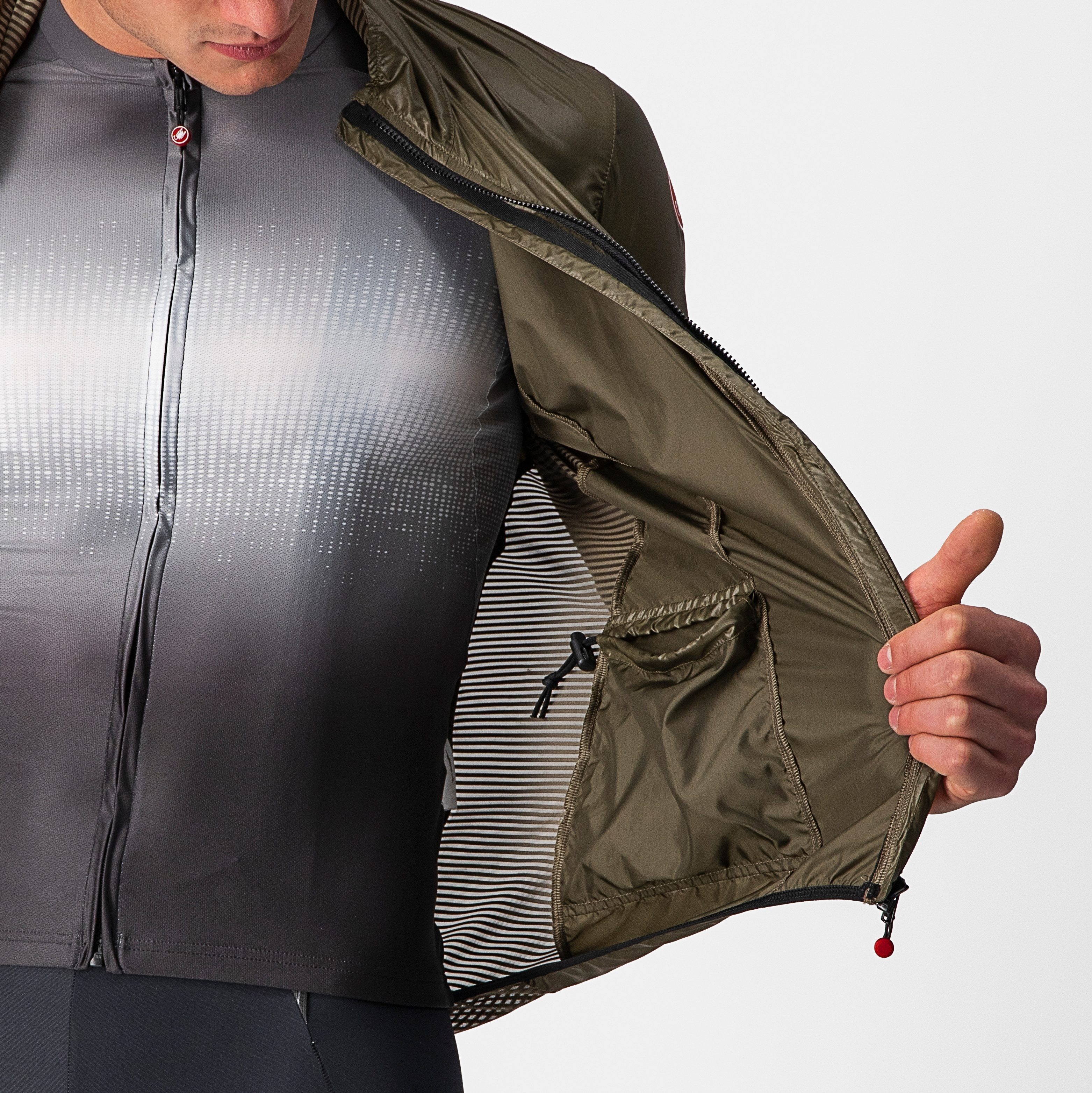 Aria shell jacket - moss brown - castelli
