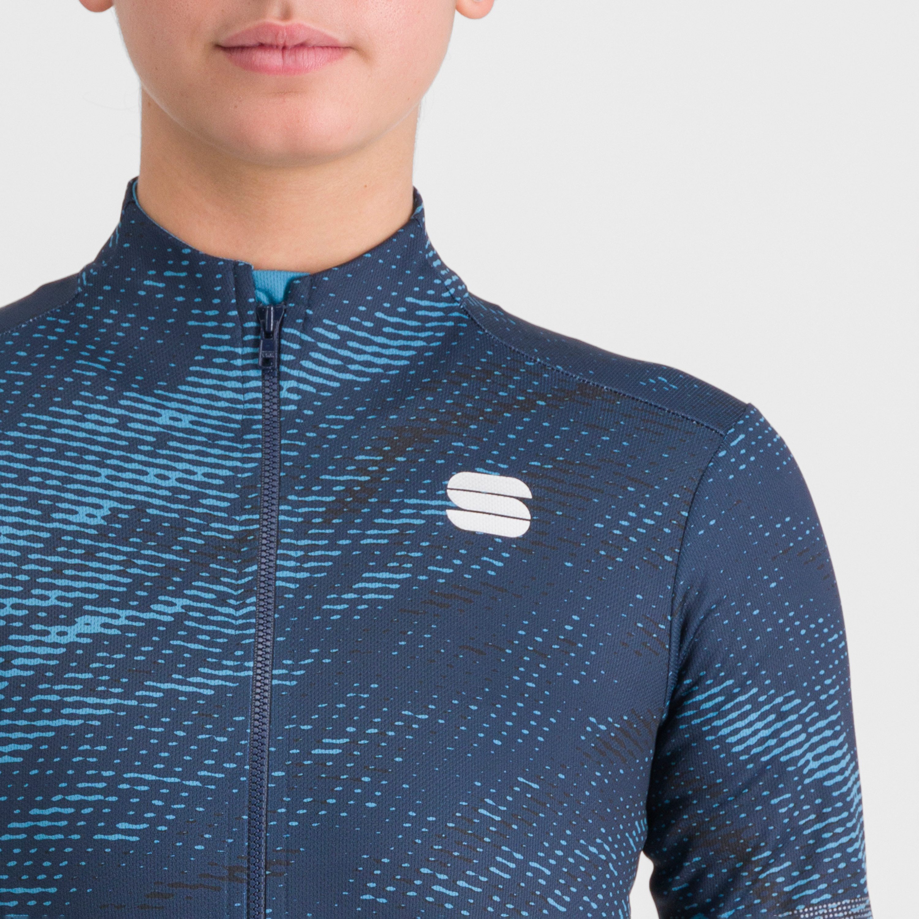 Cliff supergiara w thermal jersey - galaxy blue berry blue black - sportful