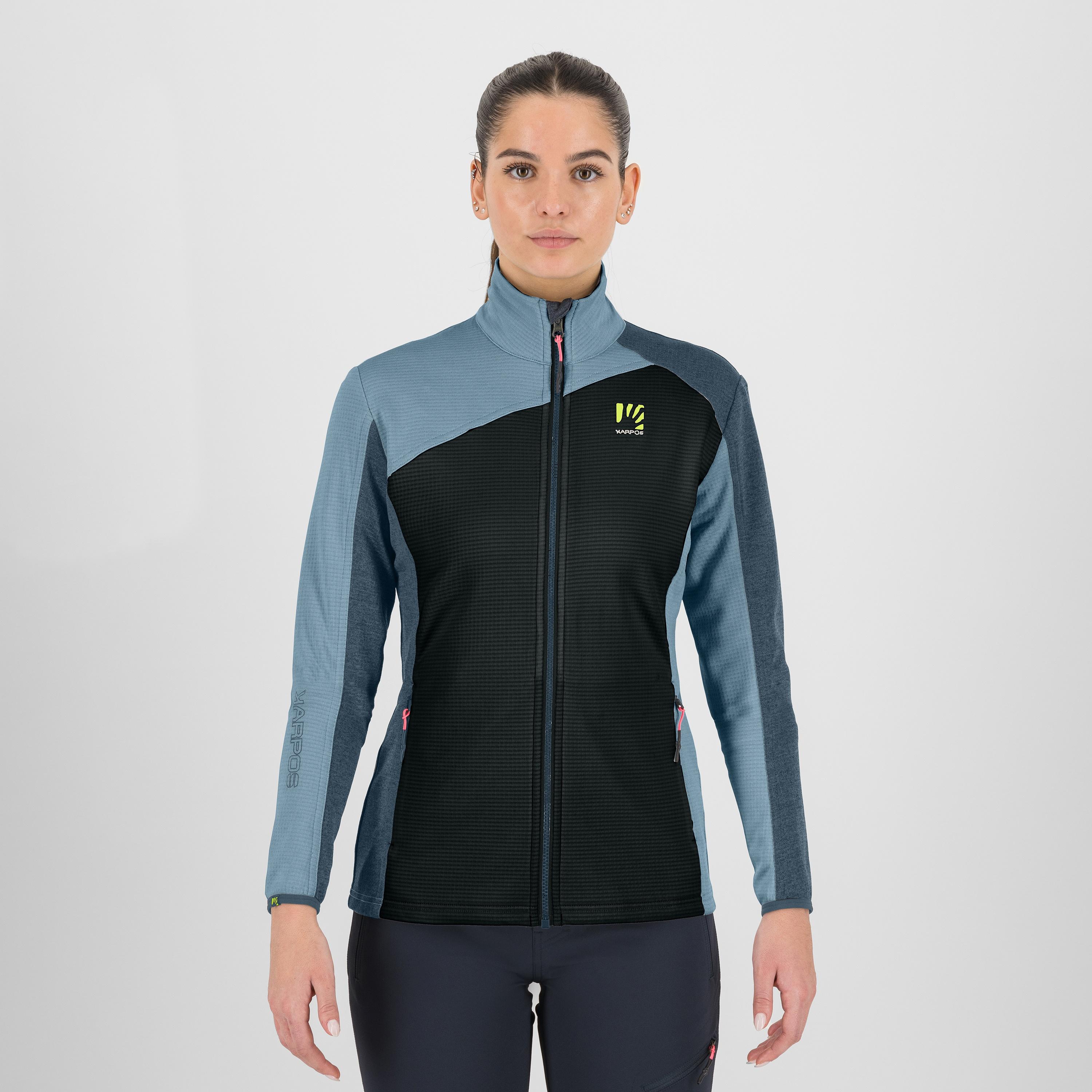 Federa full-zip w fleece - vulcan/spring l/midnight - karpos