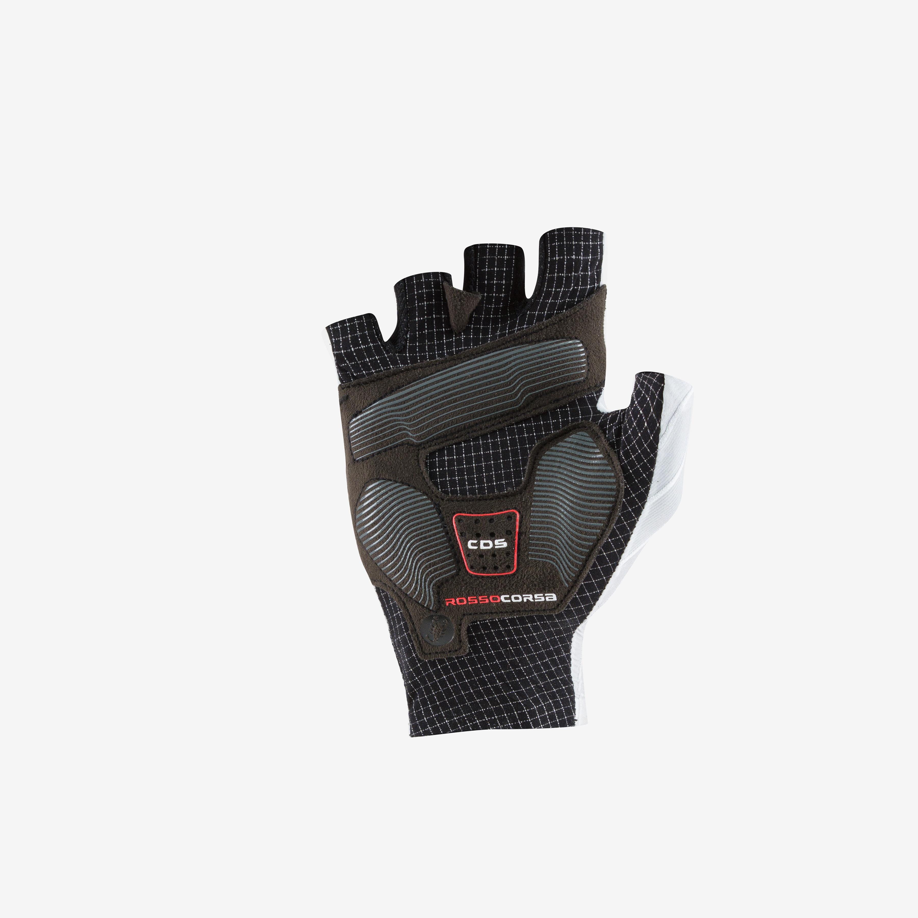 Rosso corsa pro glove - silver gray - castelli