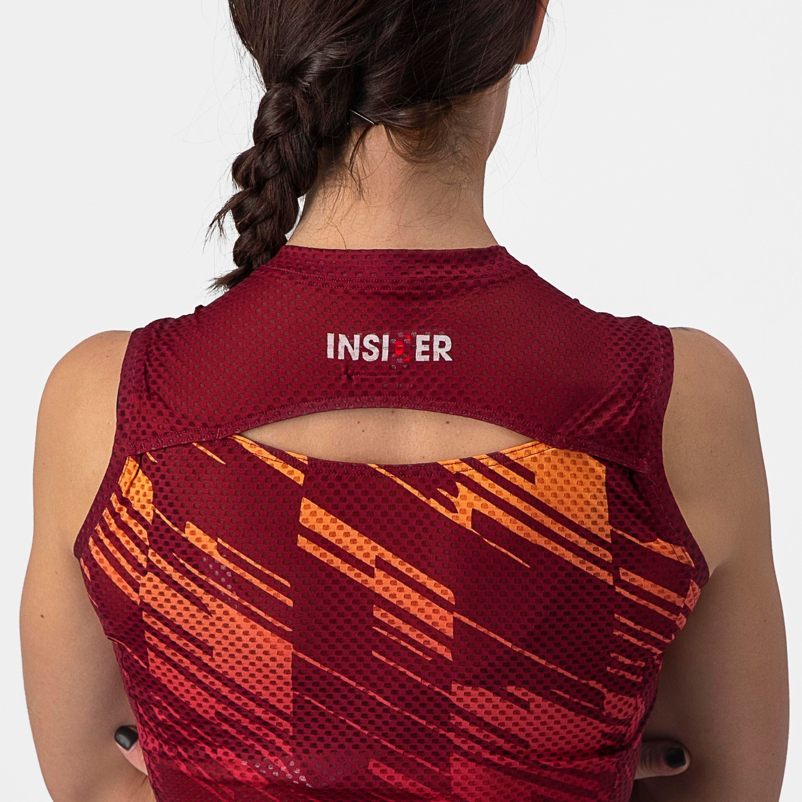 Insider w sleeveless - bordeaux - castelli