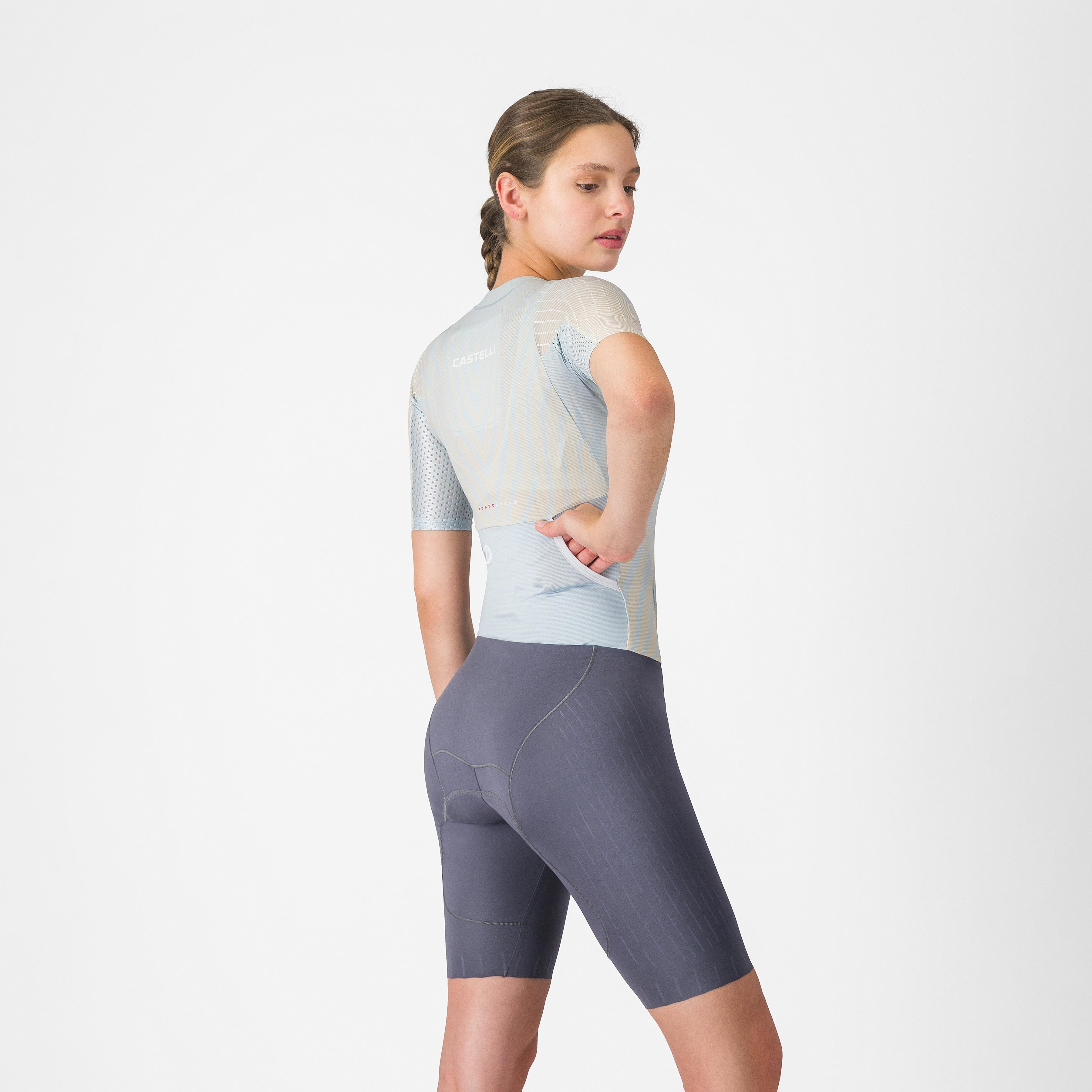 Free sanremo 3 w suit short sleeve - winter sky/silver moon-smoky g - castelli