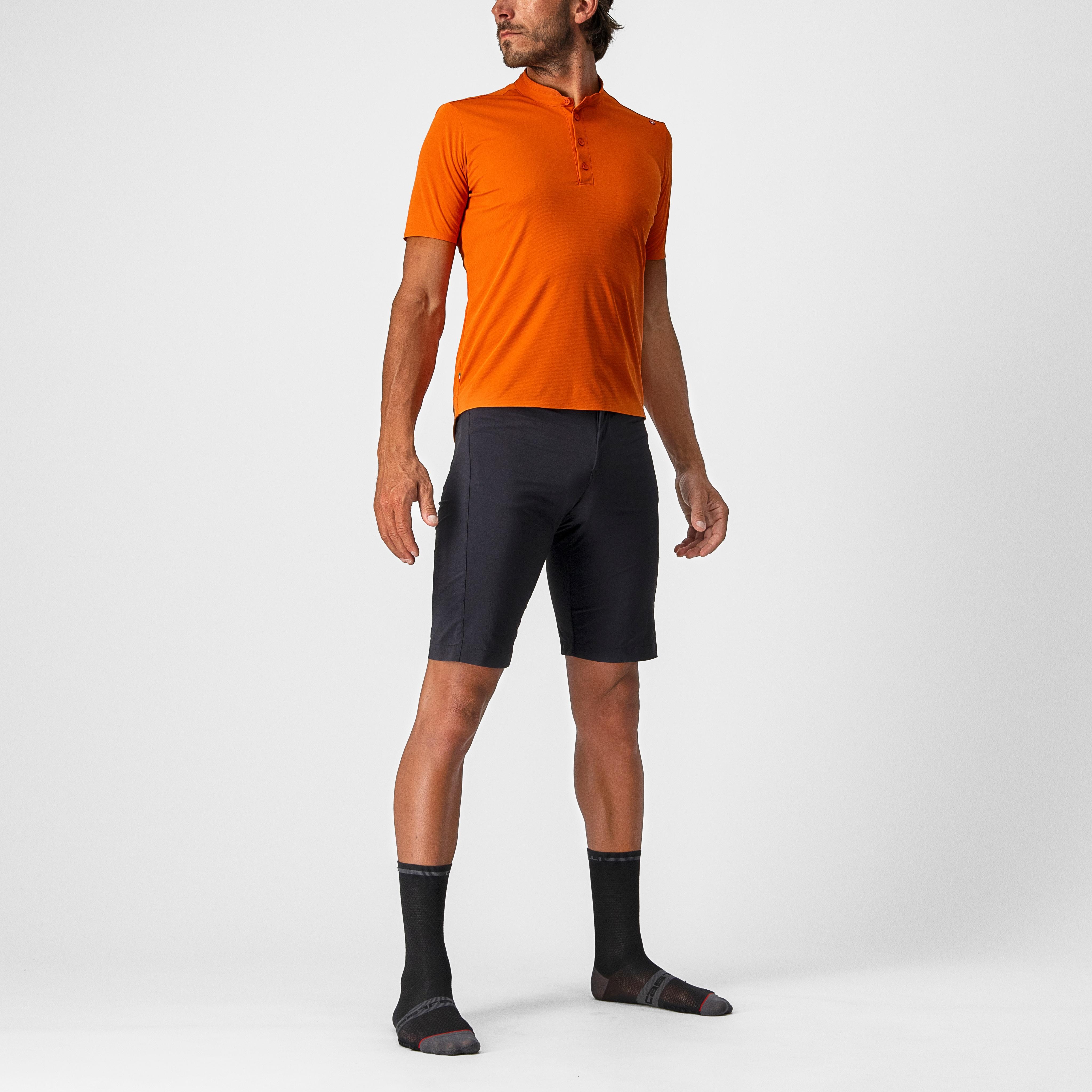 Tech 2 polo - orange rust - castelli
