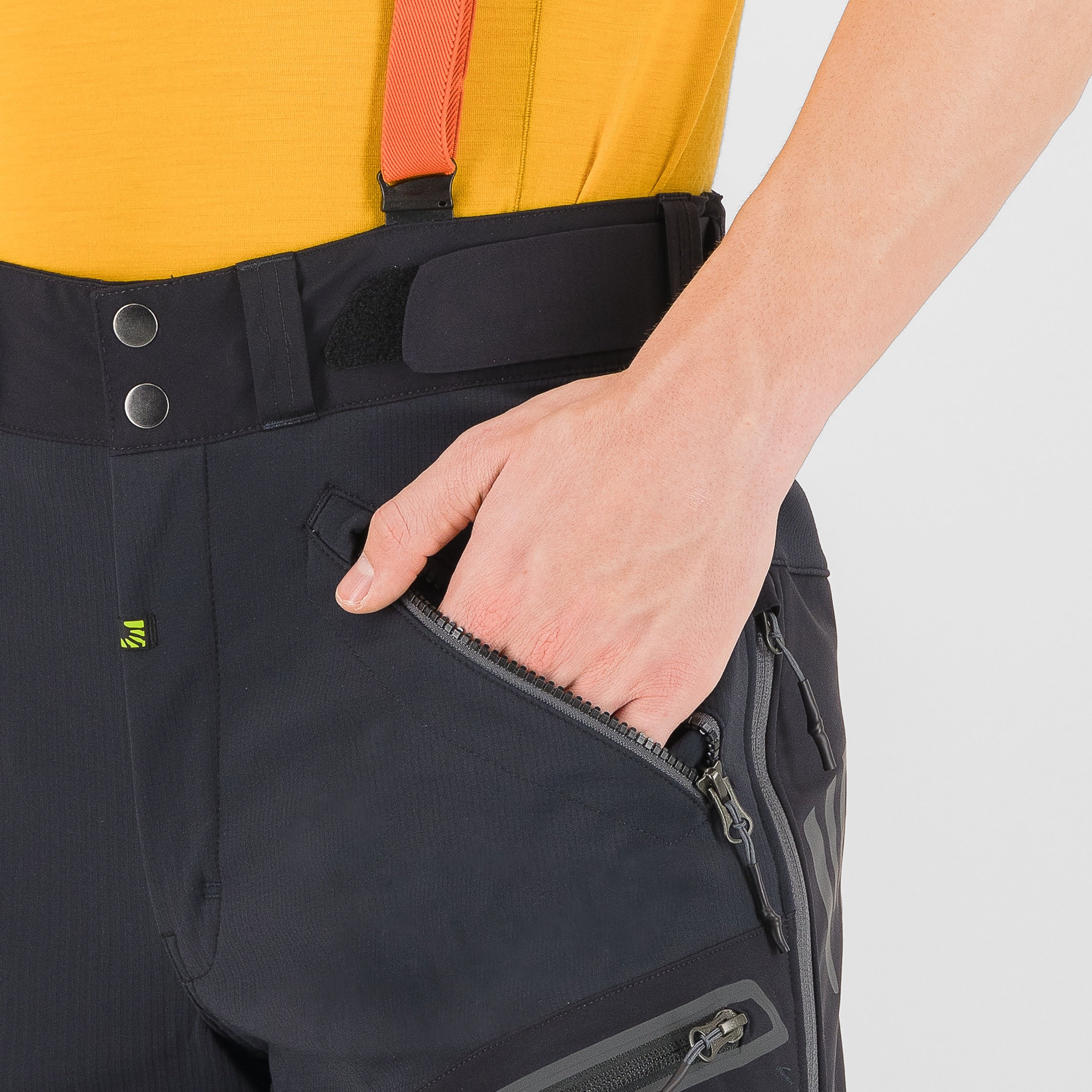 Schiara evo pant - black dark grey - karpos