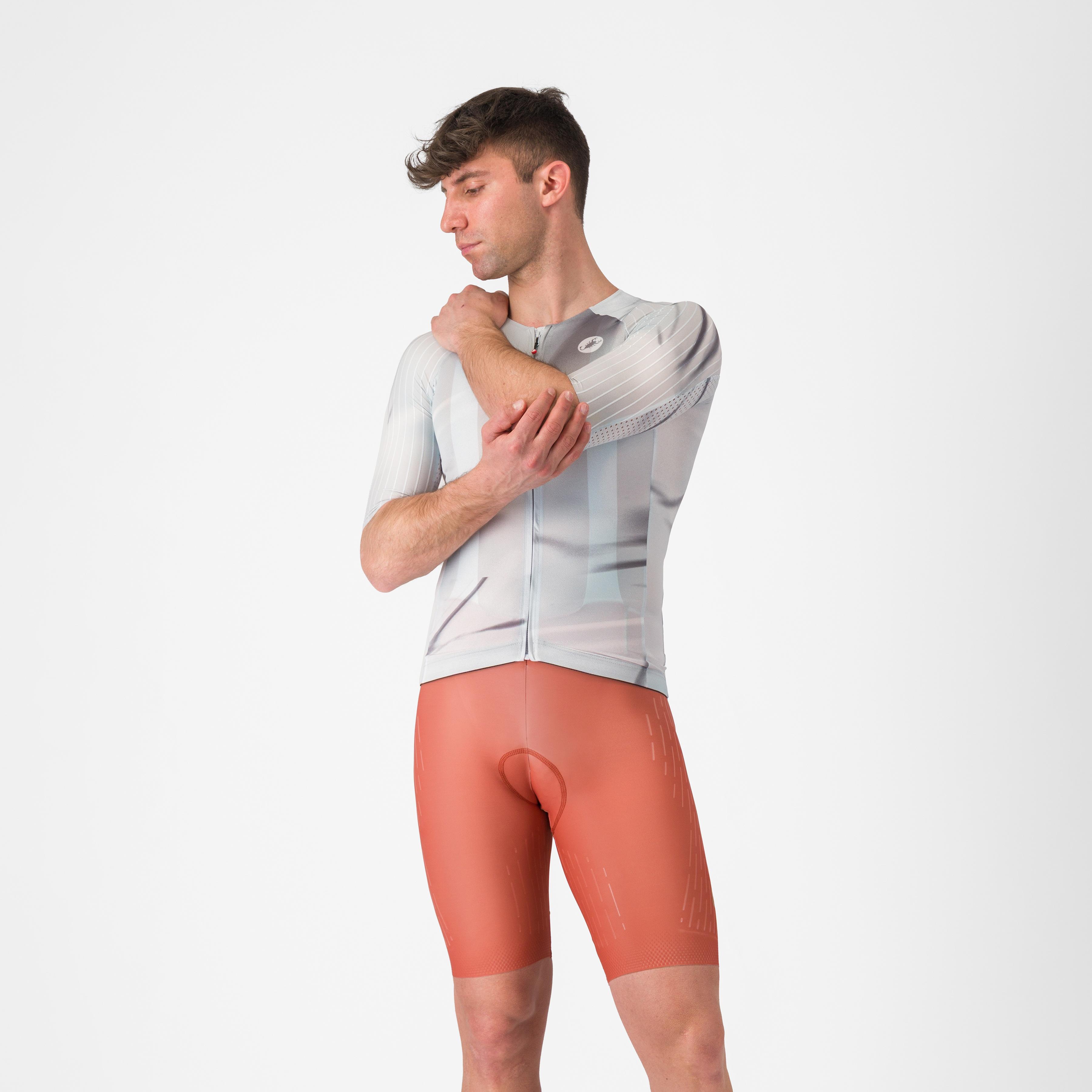 Free aero race s kit bibshort - paprika/elmwood - castelli