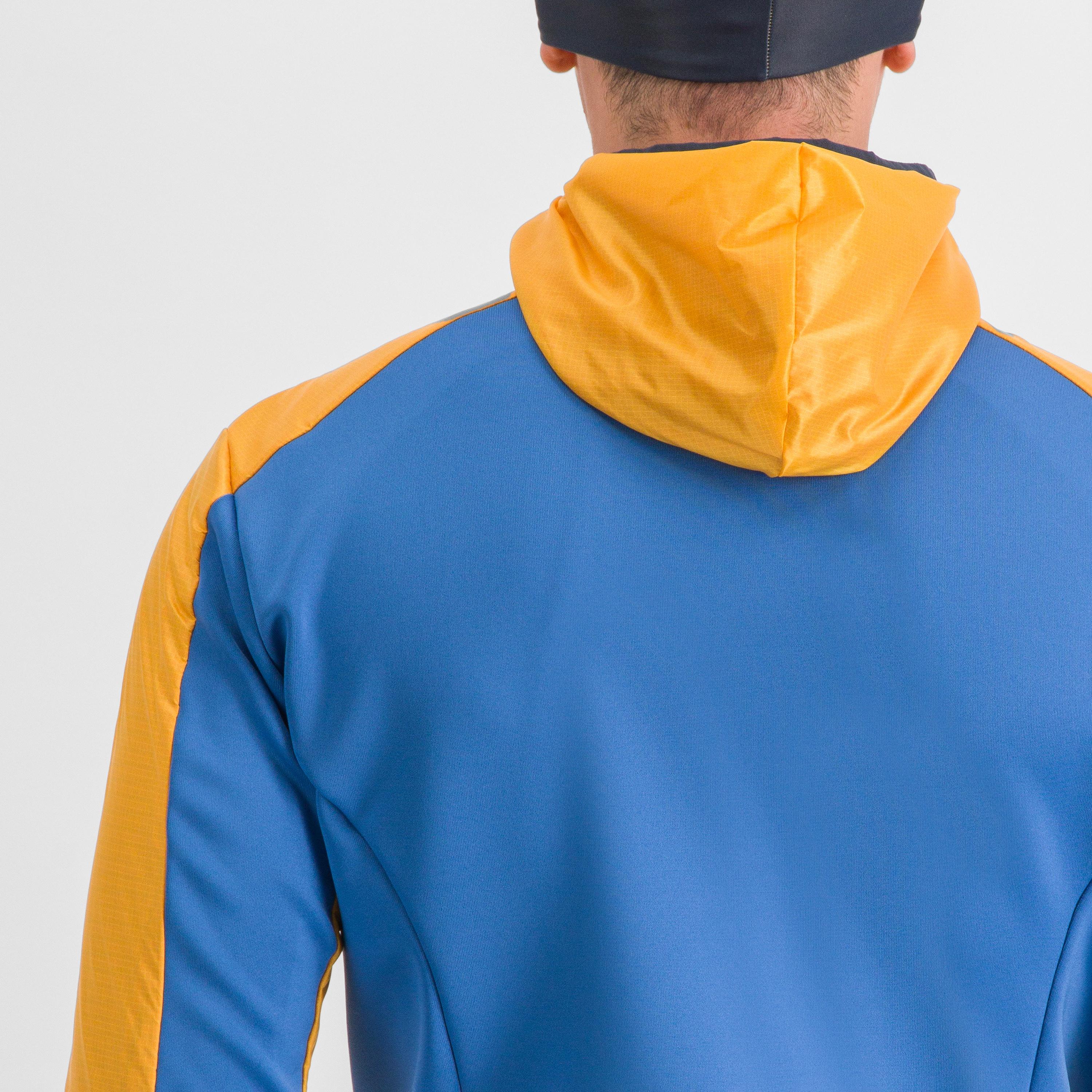 Anima cardio tech wind jacket - blue denim/yellow - sportful