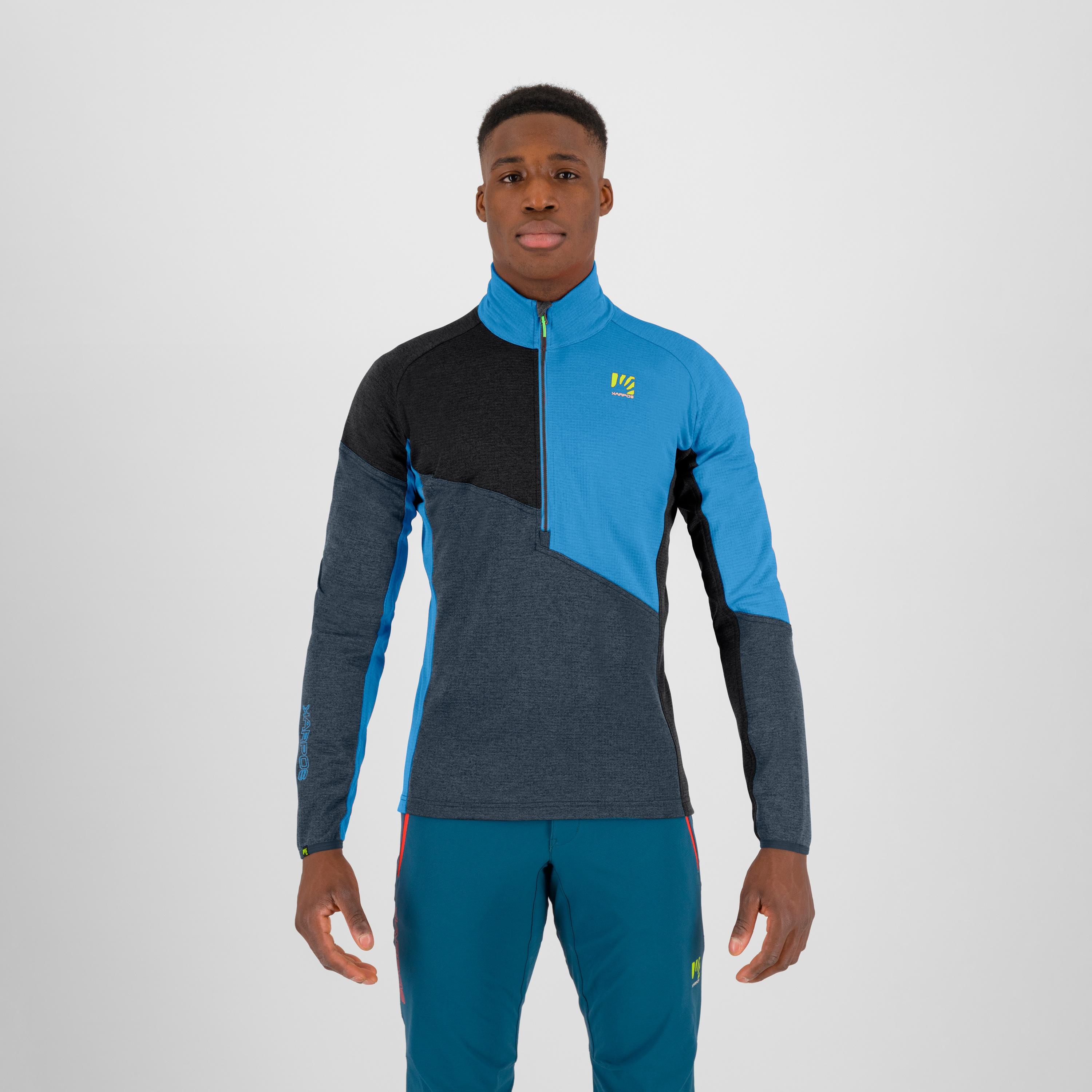 Federa half-zip fleece - midnight/black/diva blue - karpos