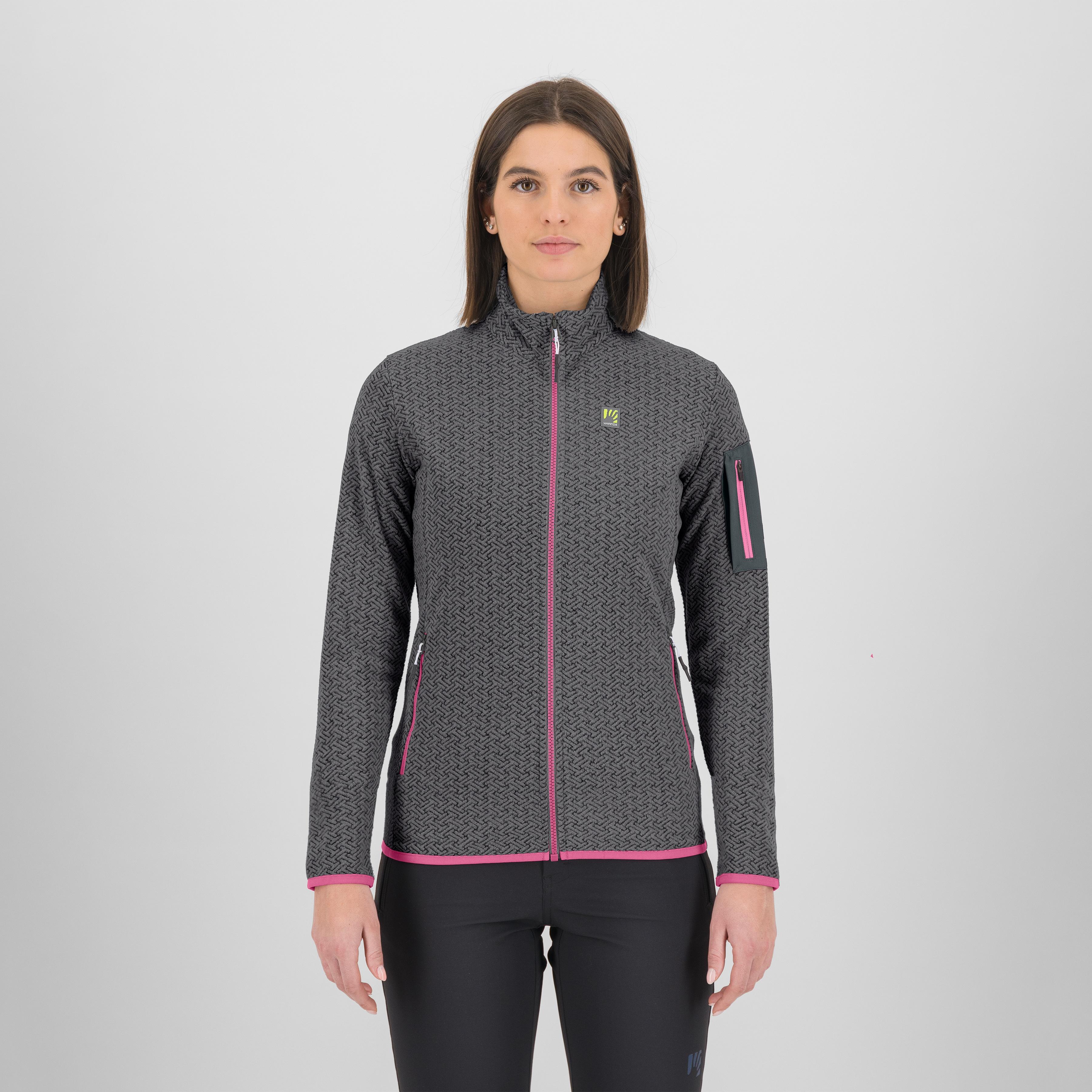 Mesdi' w fleece - smoked/pink power - karpos