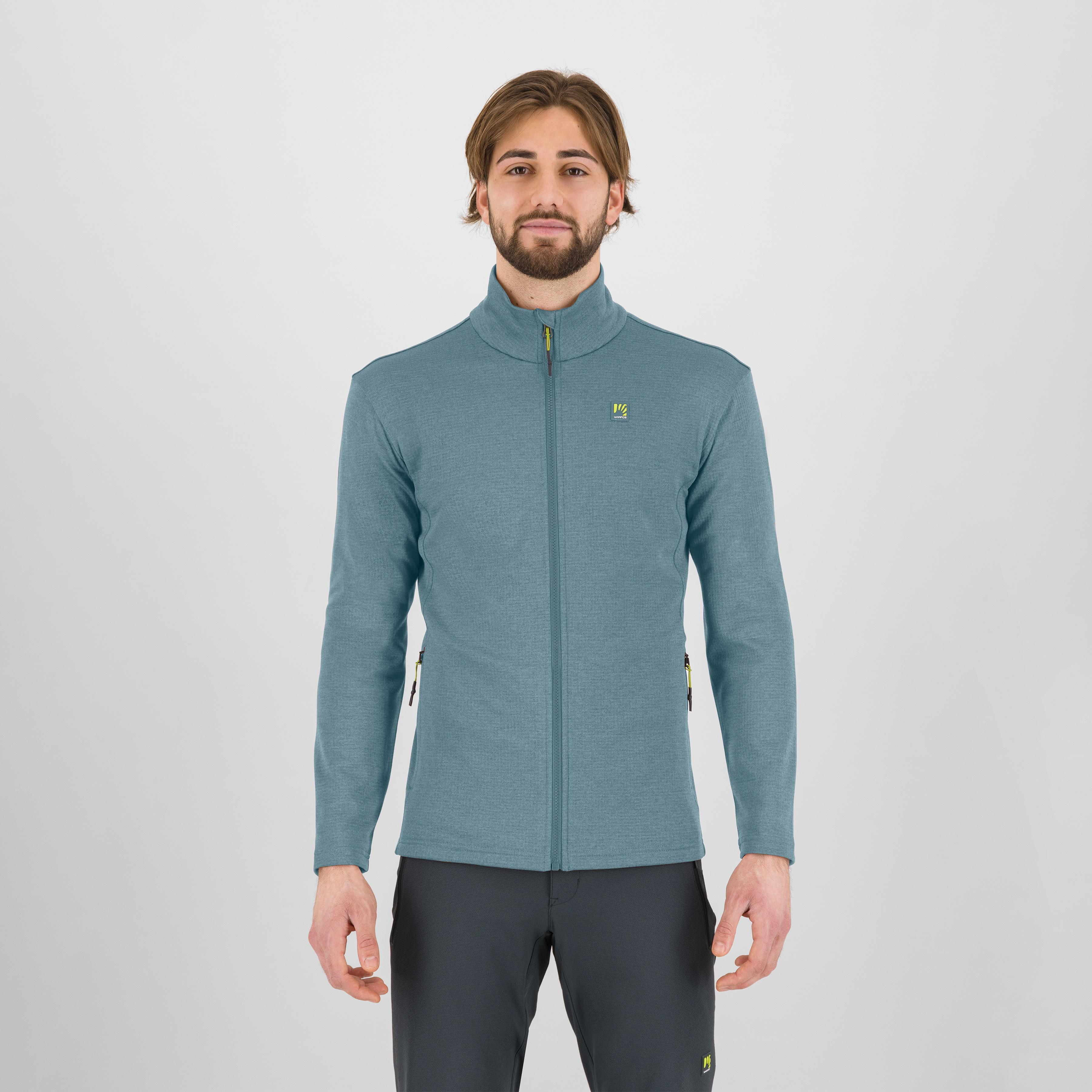 Pizzocco full zip fleece - smoke blue - karpos