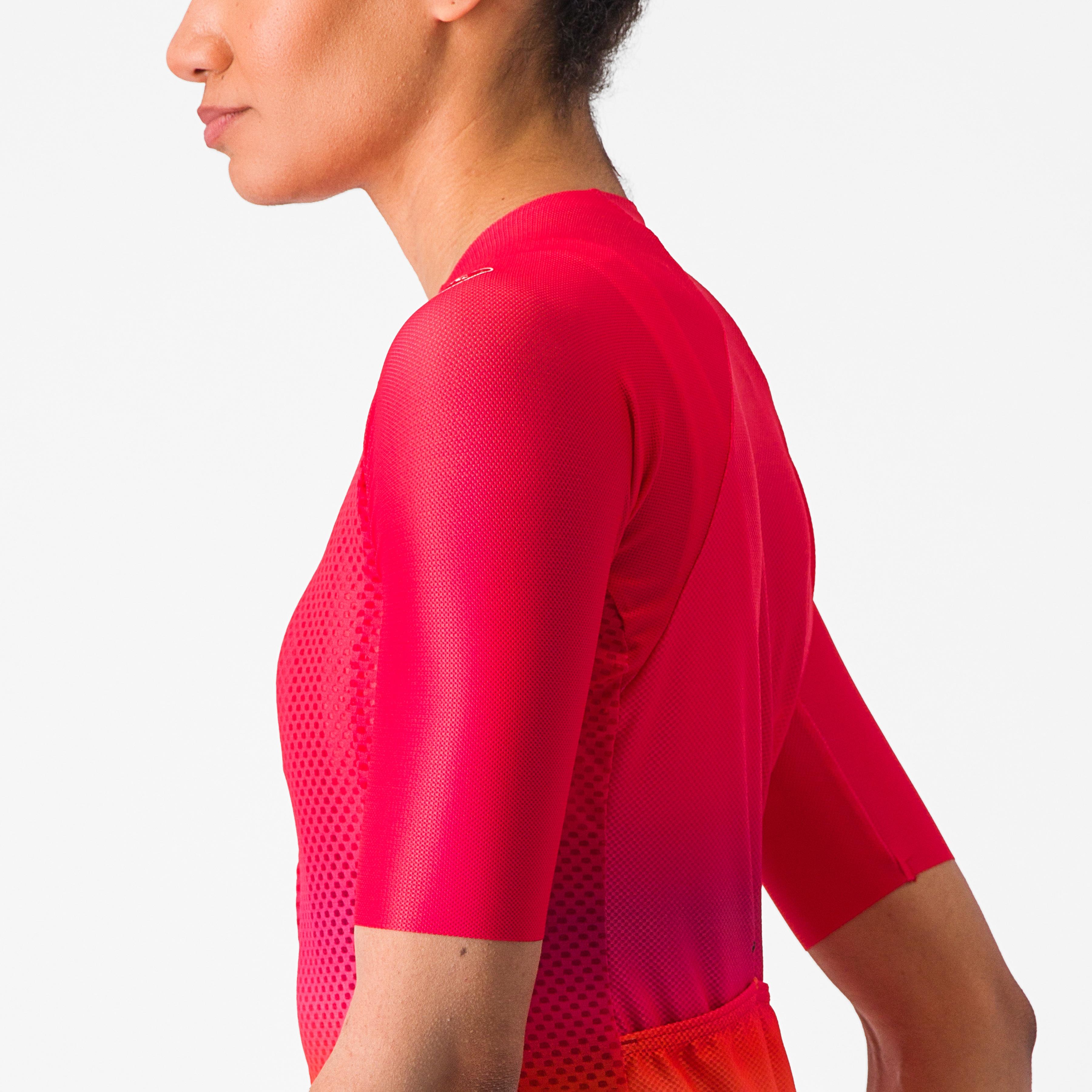 Climber's 4.0 w jersey - hibiscus/pink-ornge - castelli