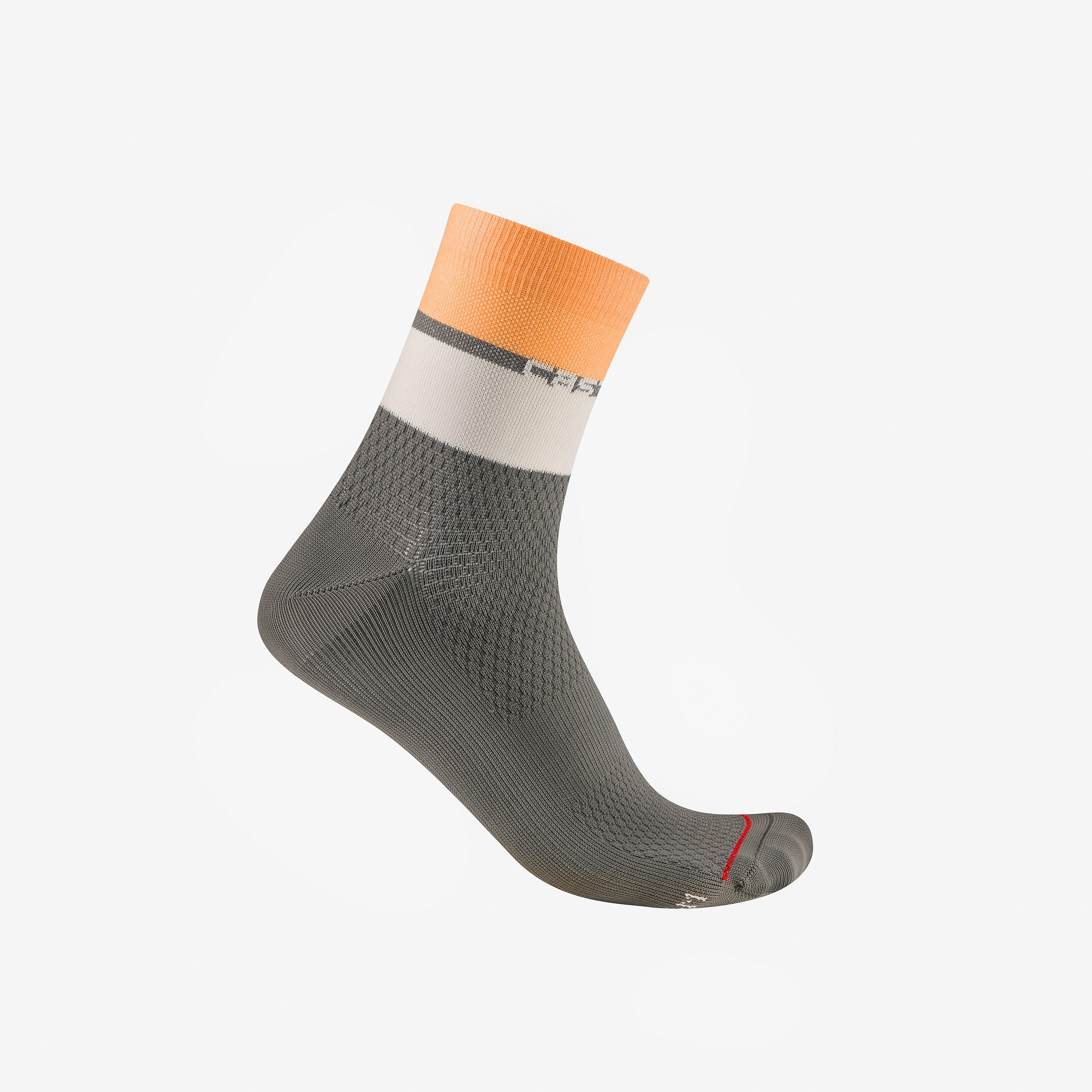 Elegante 12 sock - gunmetal gray/silver moon-soft - castelli