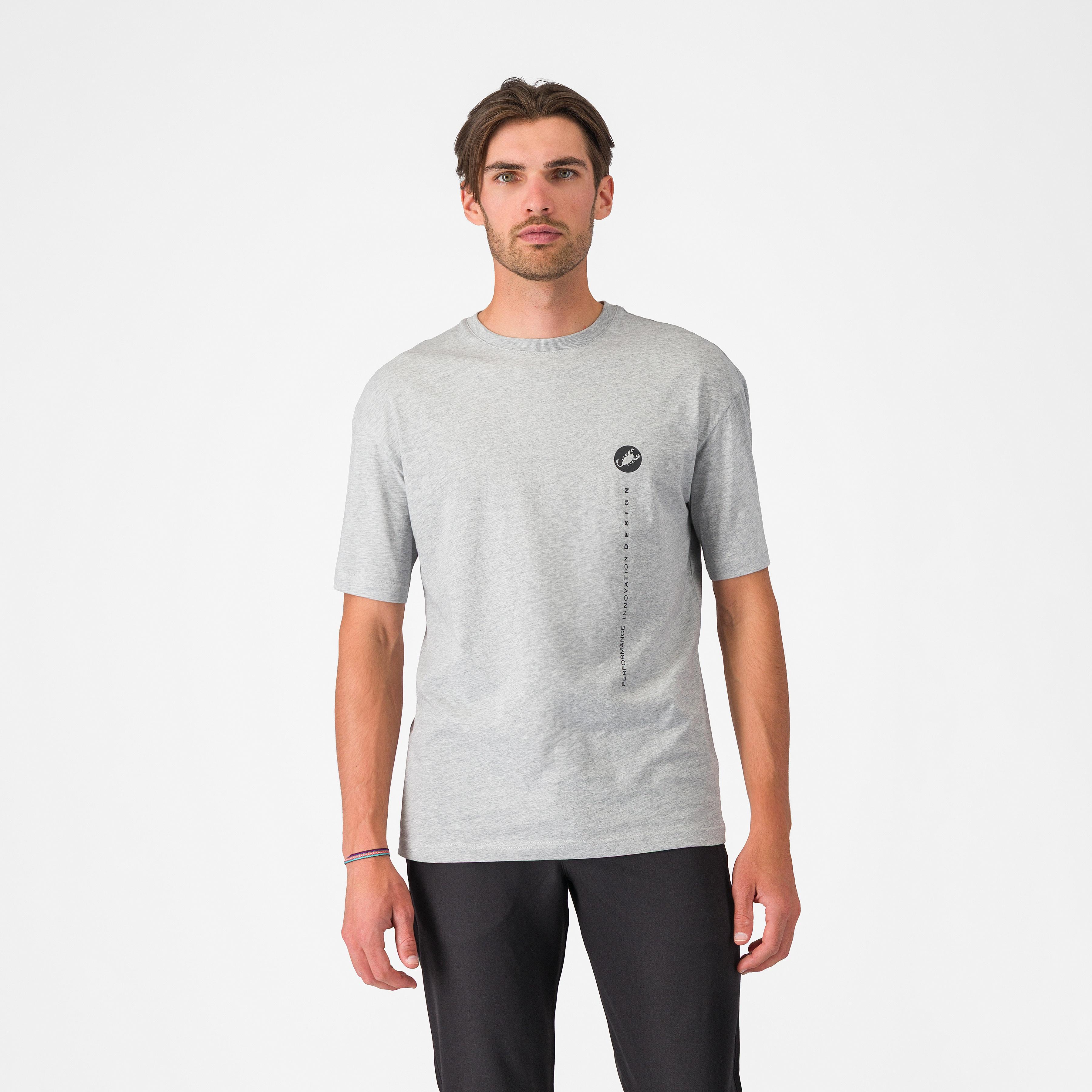 Innovation logo tee - melange gray - castelli
