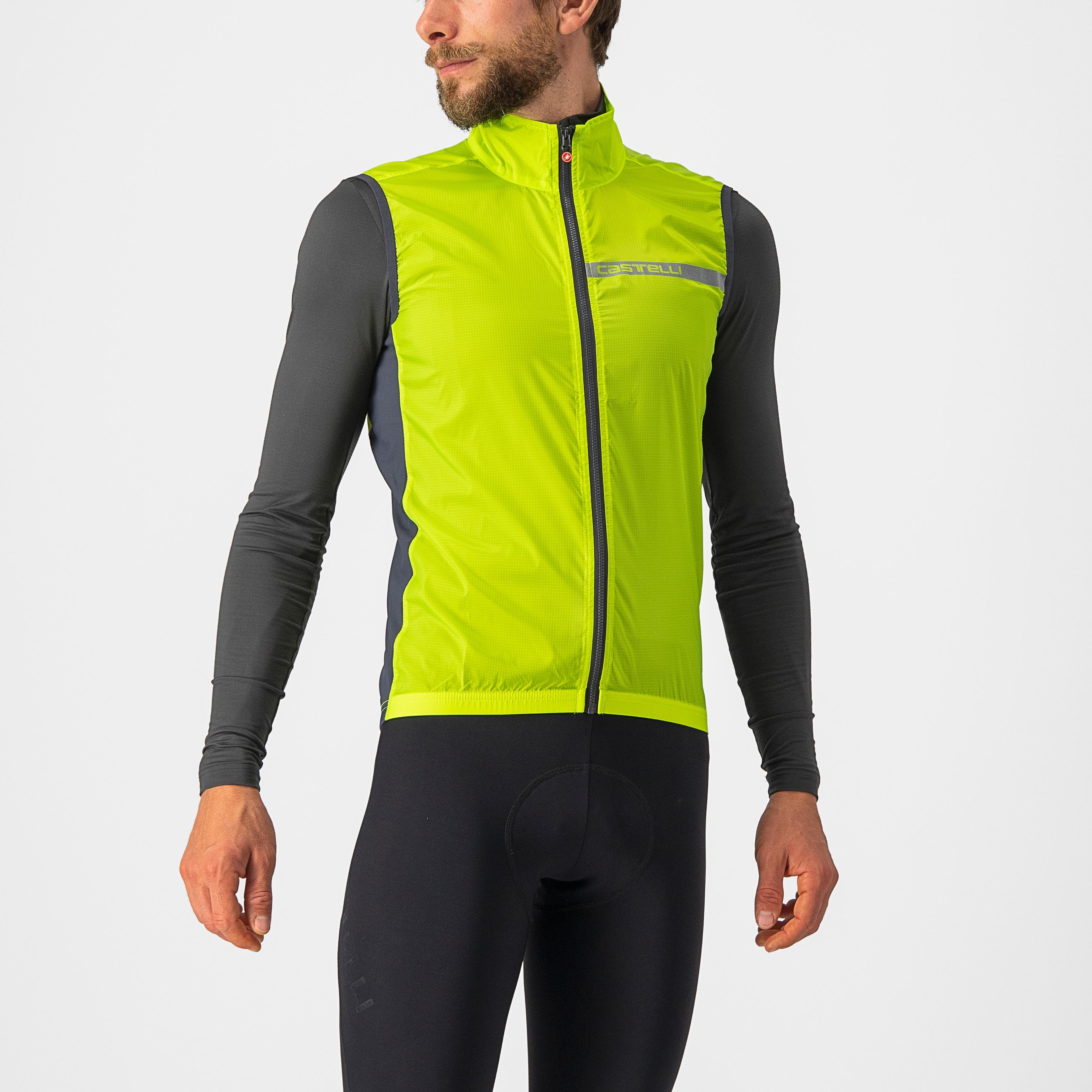 Squadra stretch vest - electric lime/dark gray - castelli