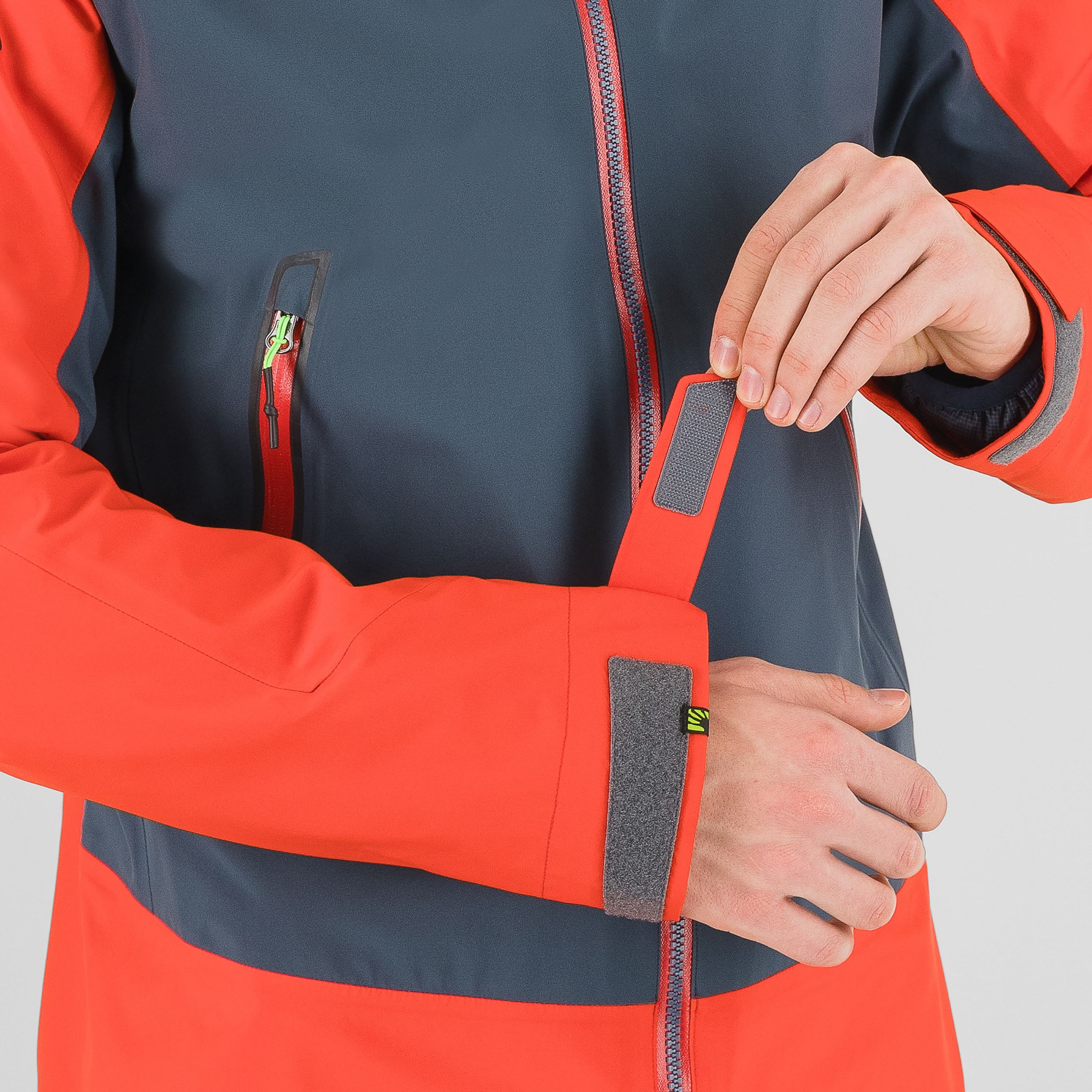 Storm evo jacket - midnight/fiery red - karpos