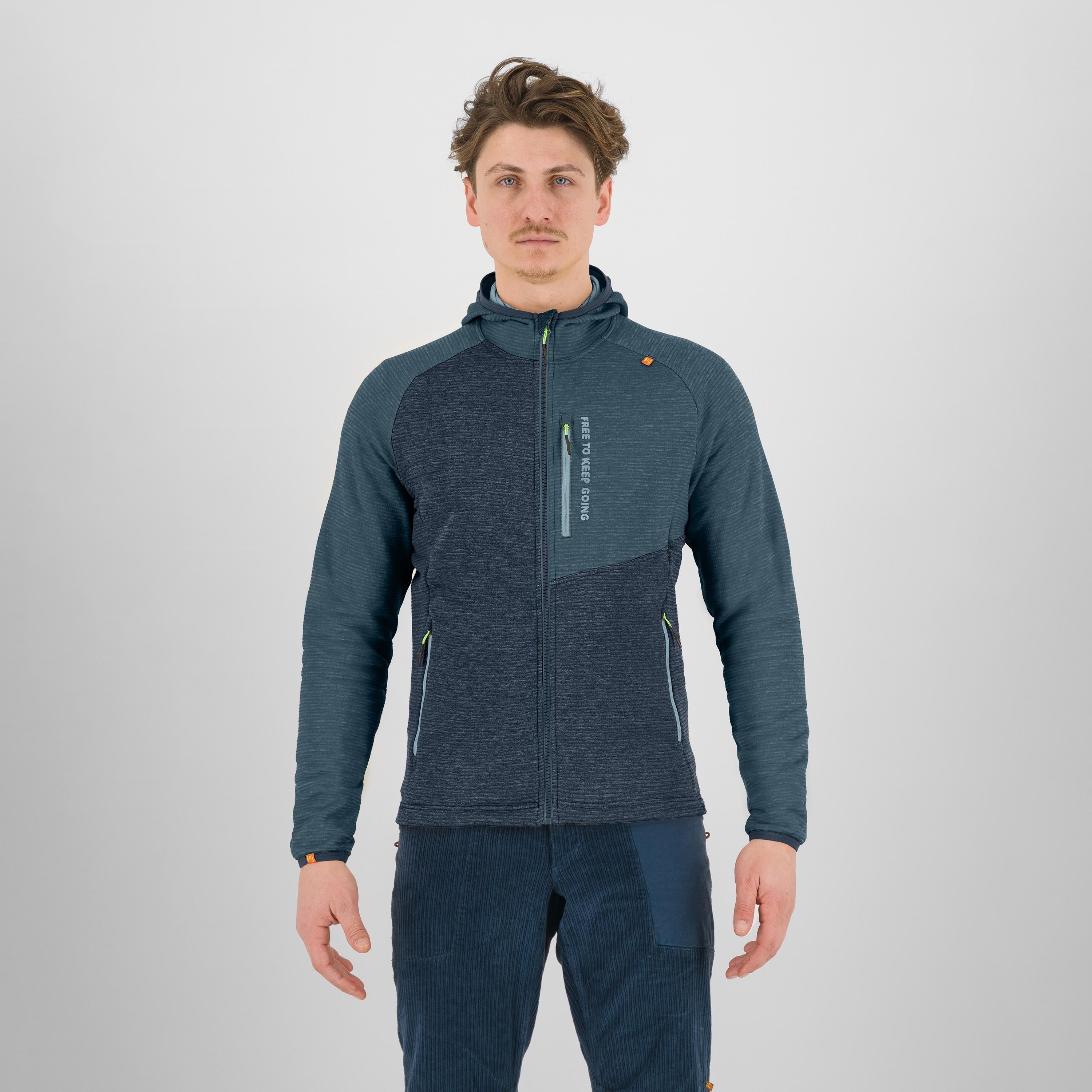 Camoscio full zip hoodie - midnight/stargazer - karpos
