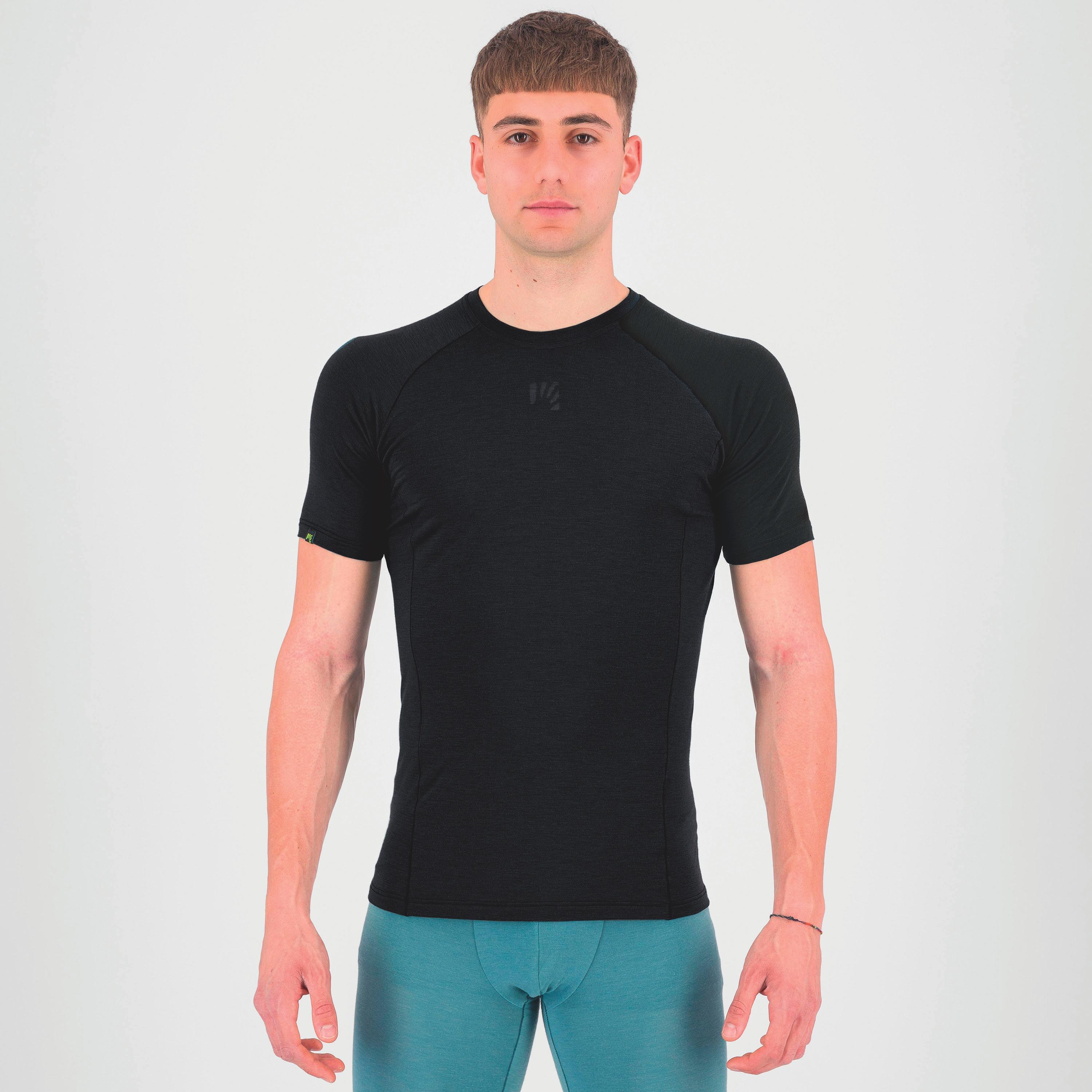 Dinamico merino 130 t-shirt - black - karpos