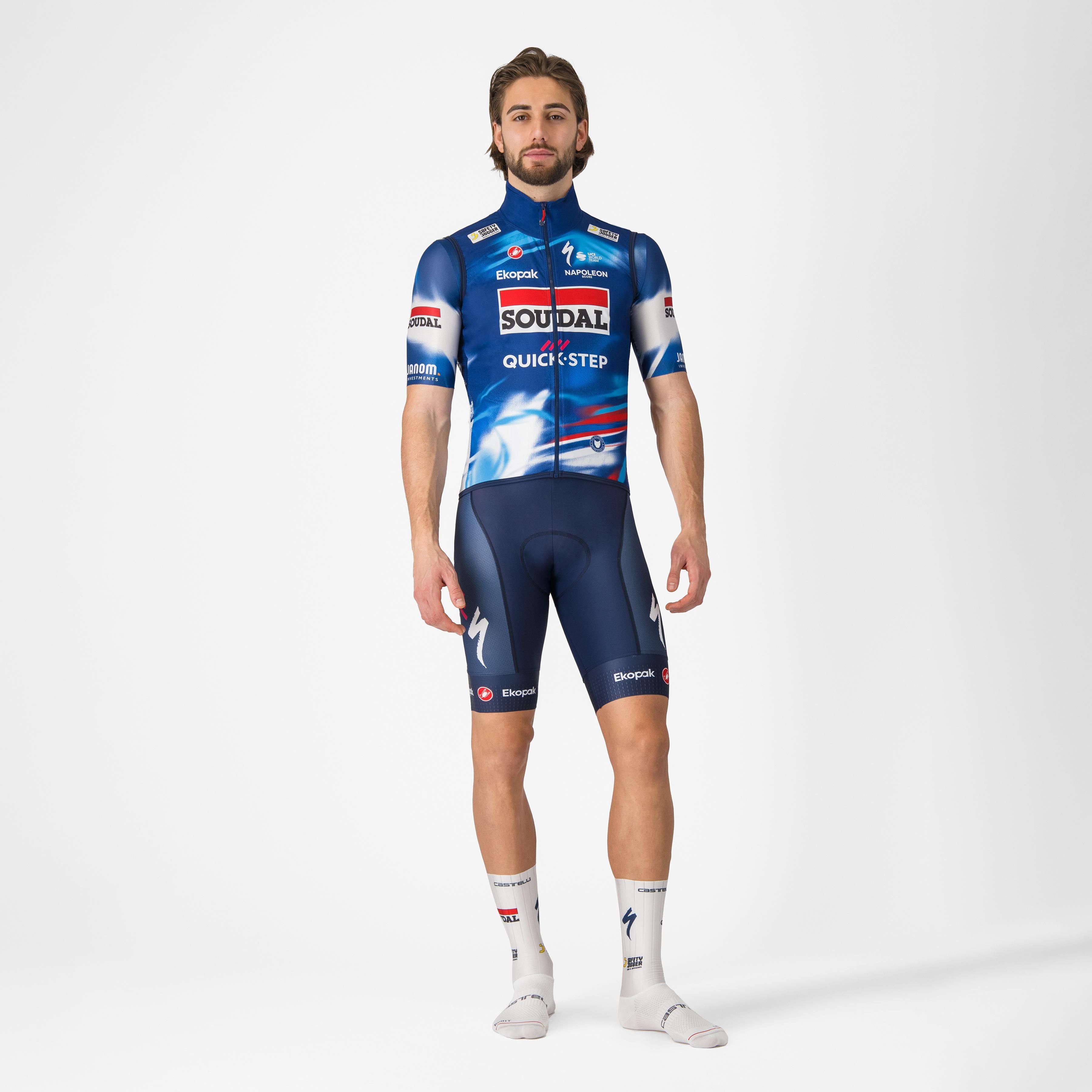 Pro light wind vest - score/blue-red - castelli
