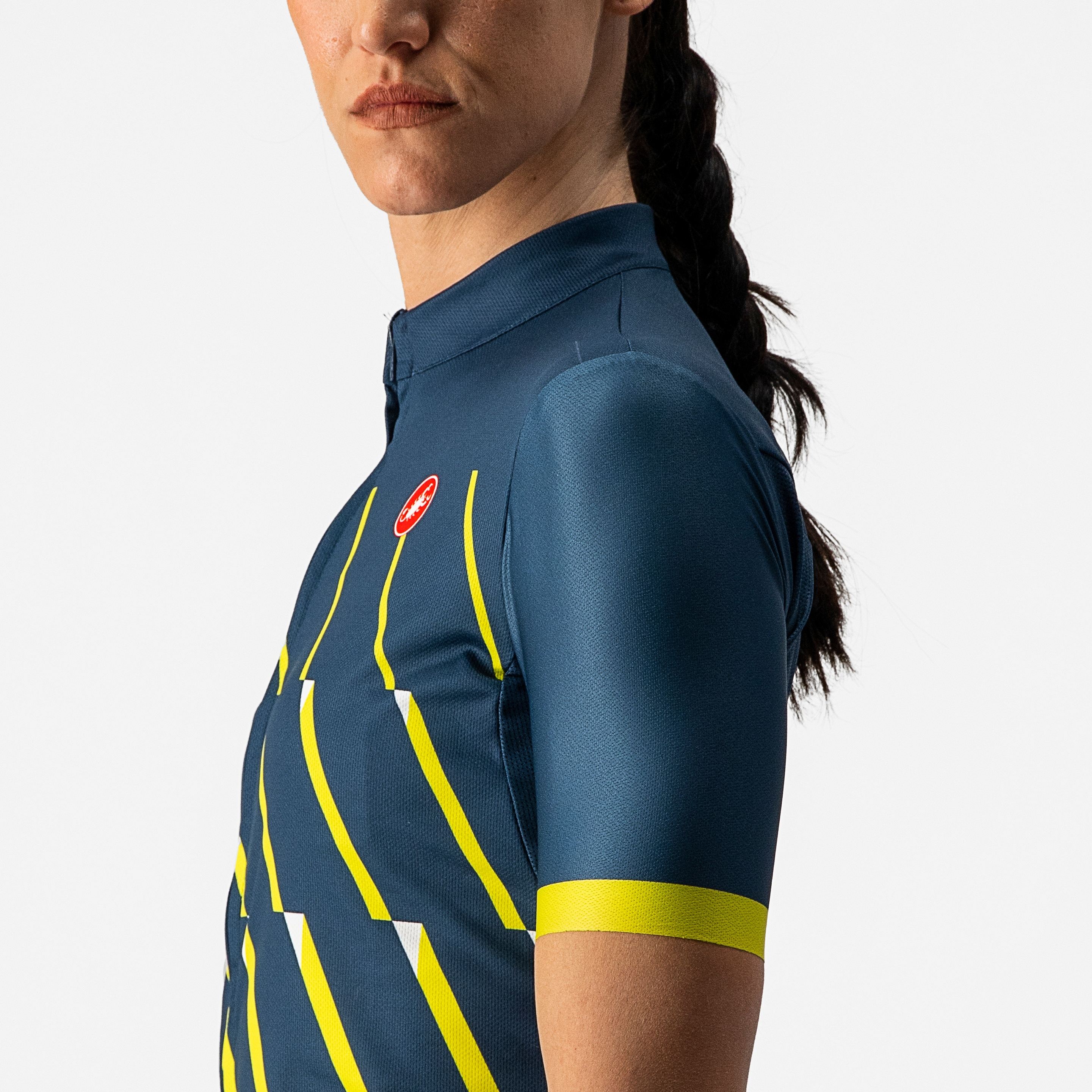 Pendio jersey - moonlit ocean/sulphur-white - castelli